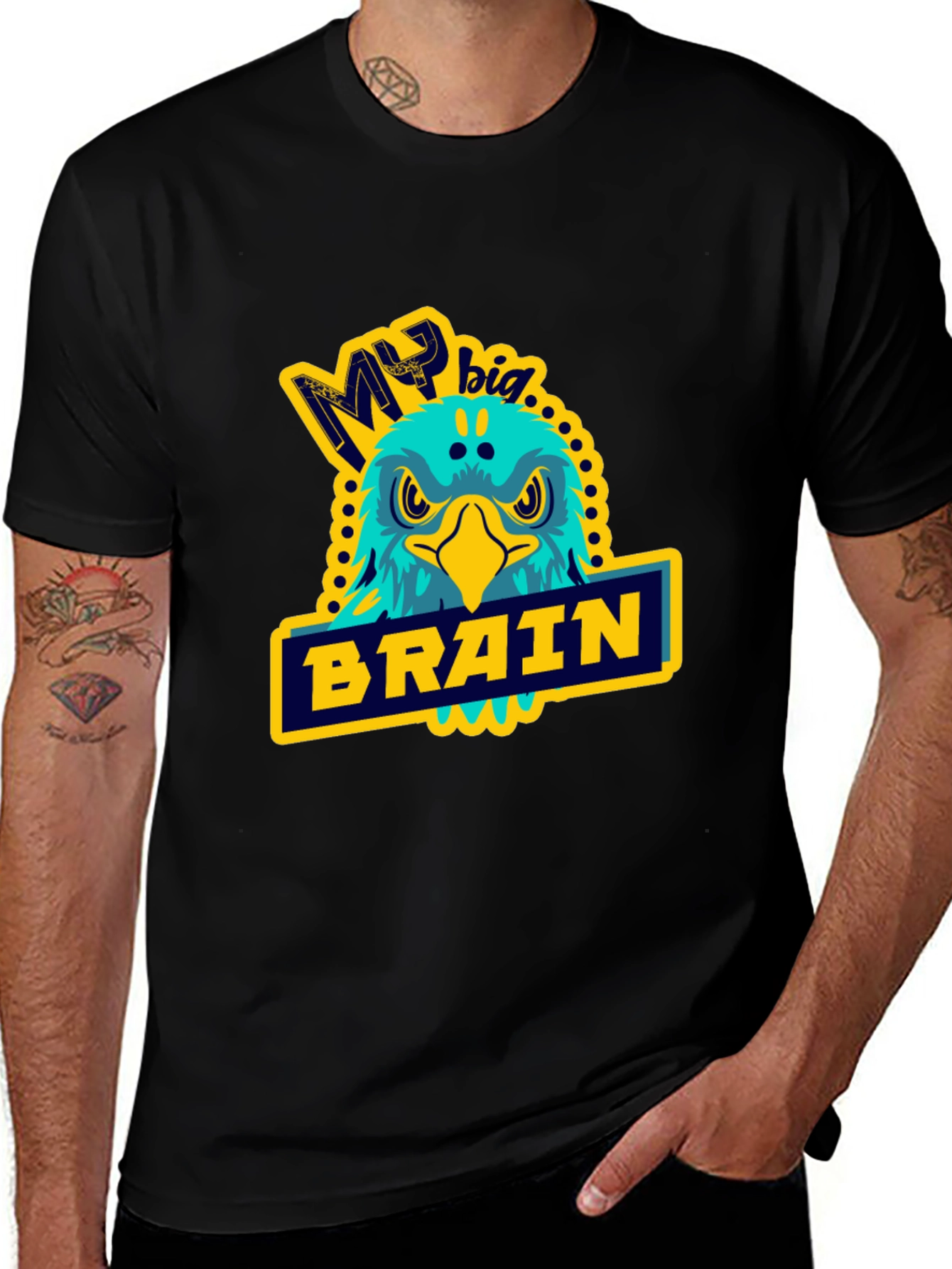 Variant 7 of My Big Brain Eagle T-Shirt