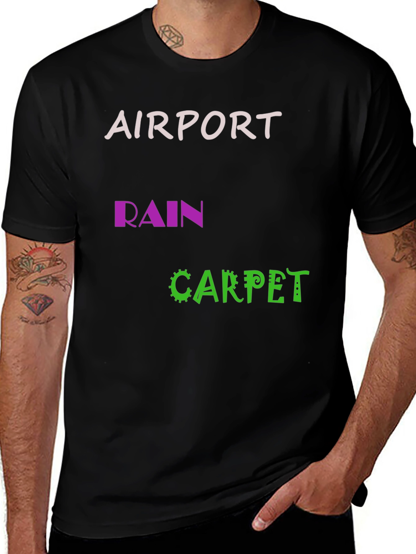 Variant 28 of Airport Rain Carpet T-Shirt