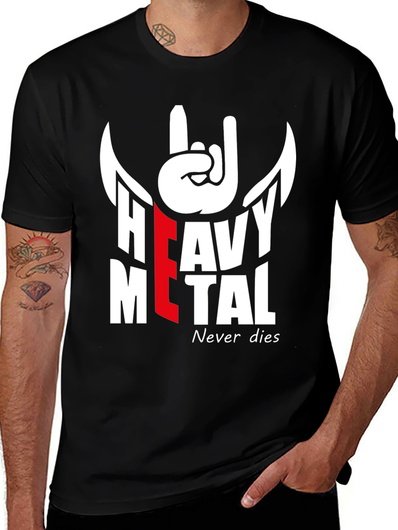 Variant 18 of Heavy Metal Music T-Shirt - Never Dies