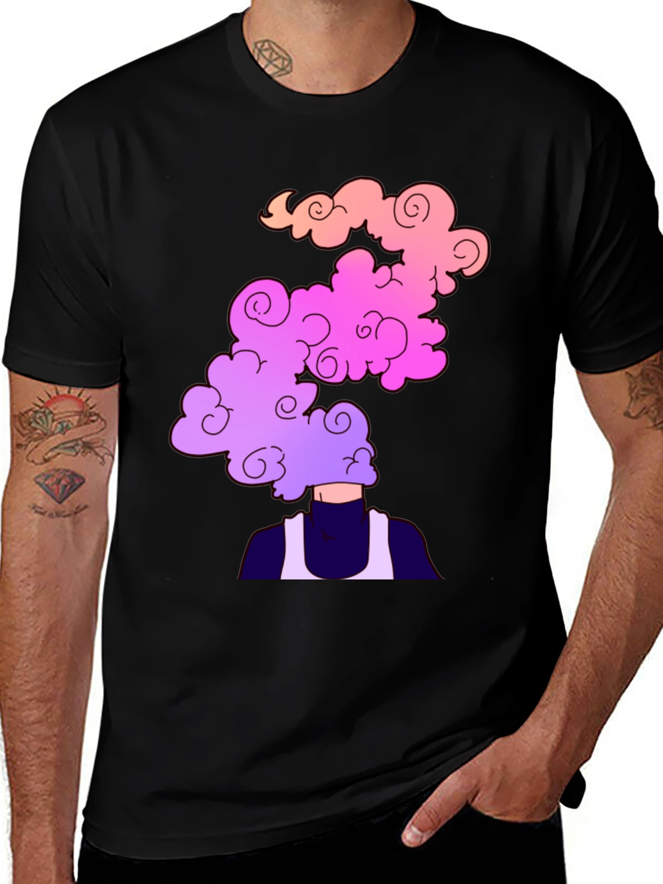 Variant 3 of Cloud Head Graphic Tee - Stylish Men's T-Shirt