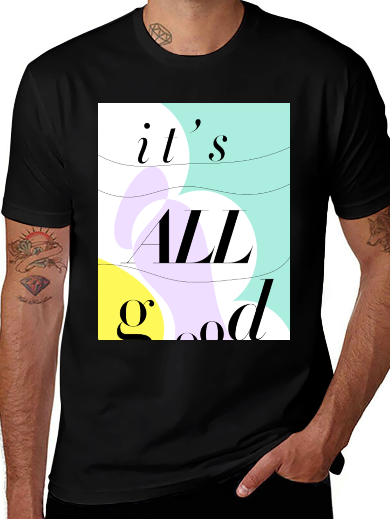 Variant 28 of It's All Good Graphic Tee - Stylish Casual Wear