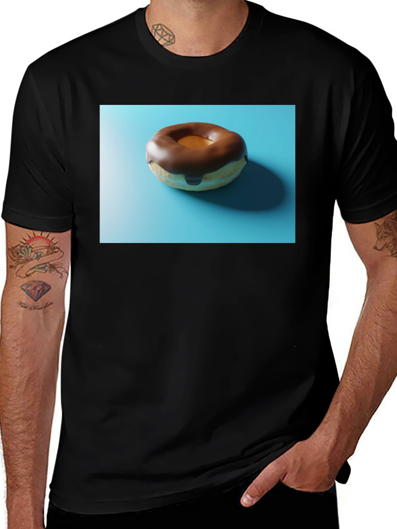 Variant 22 of Donut Graphic T-Shirt - Sweet Treat Tee