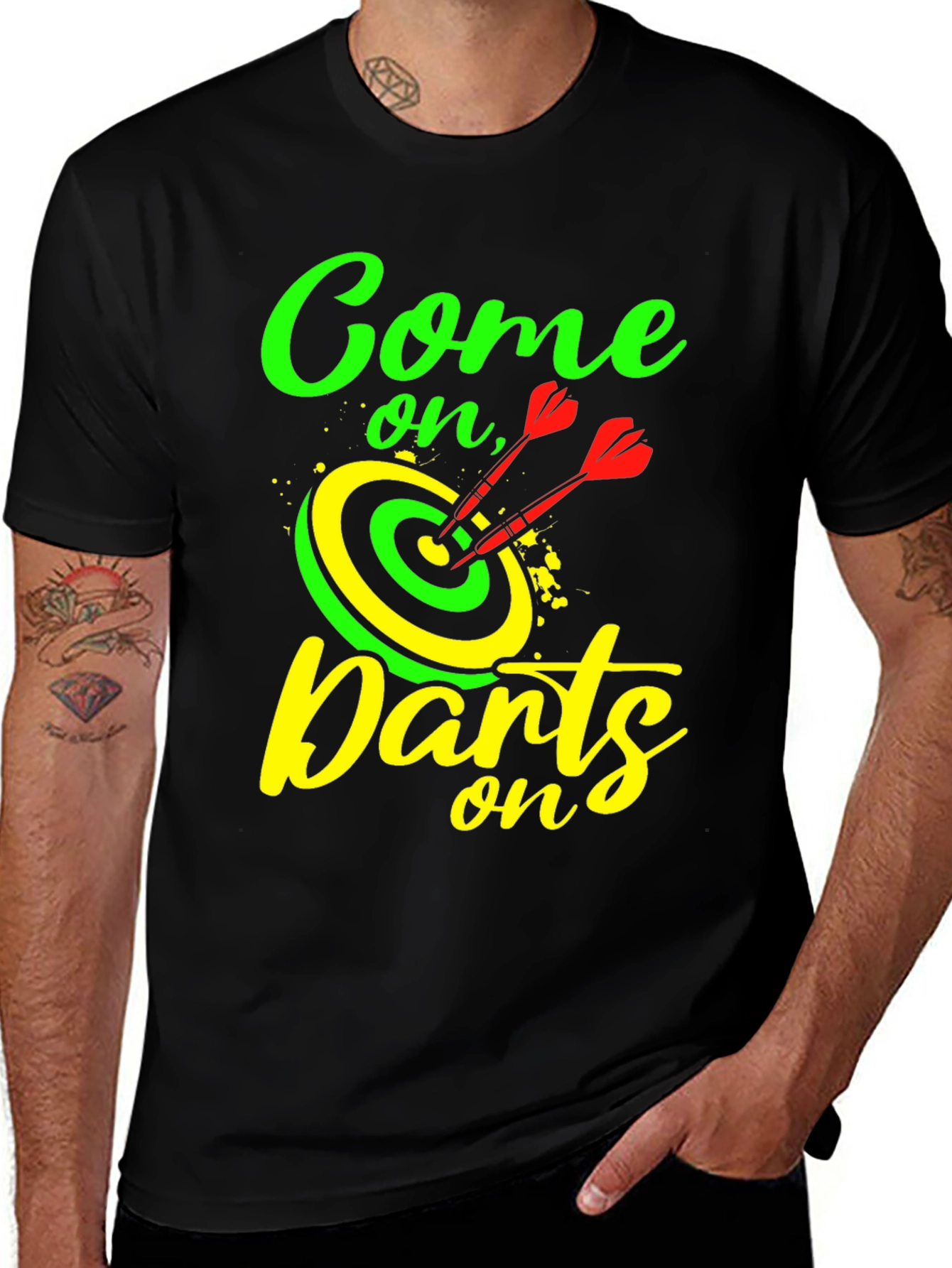 Variant 16 of Come On Darts T-Shirt - Unique Darts Graphic Tee