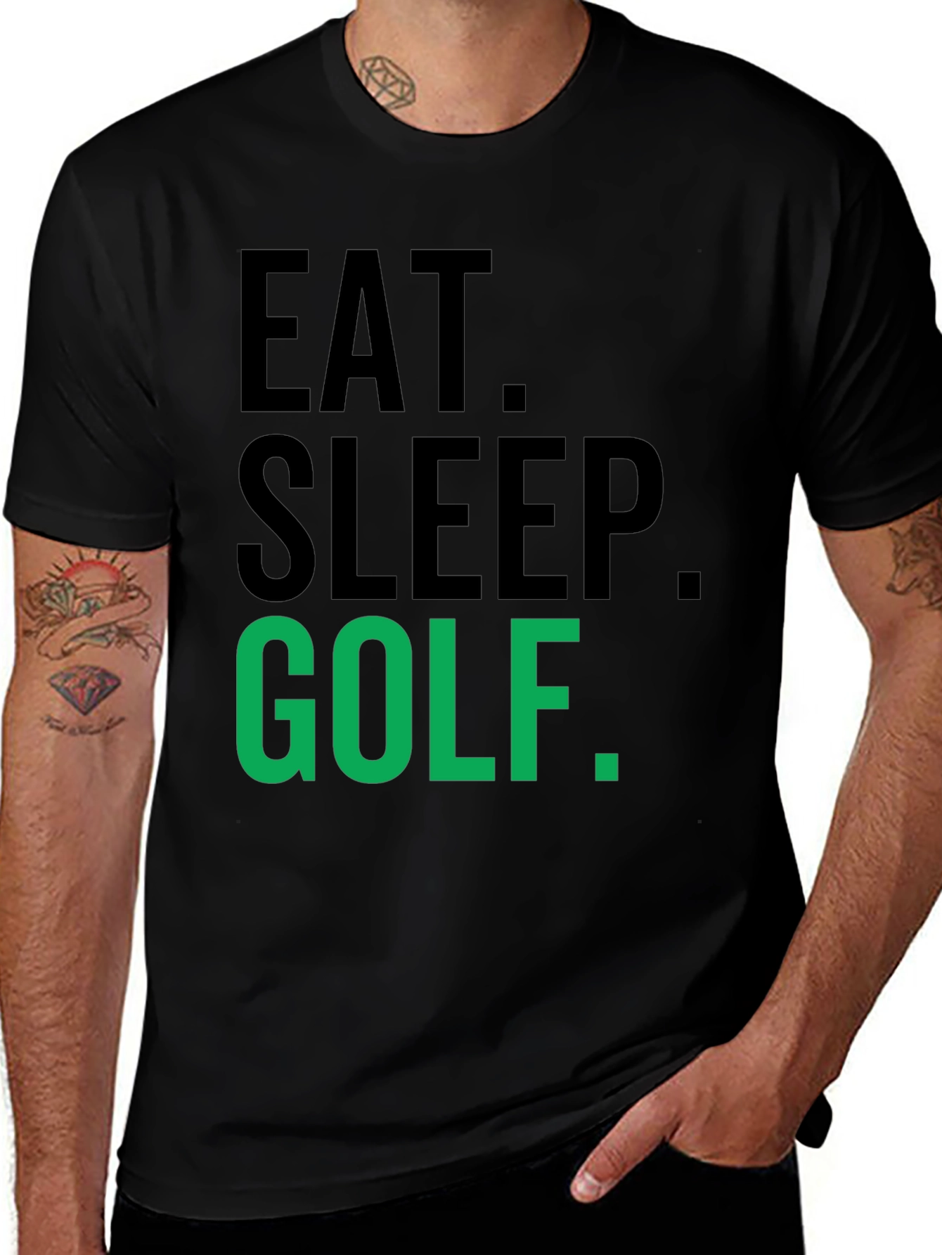 Variant 7 of Eat Sleep Golf T-Shirt - Funny Golfing Tee