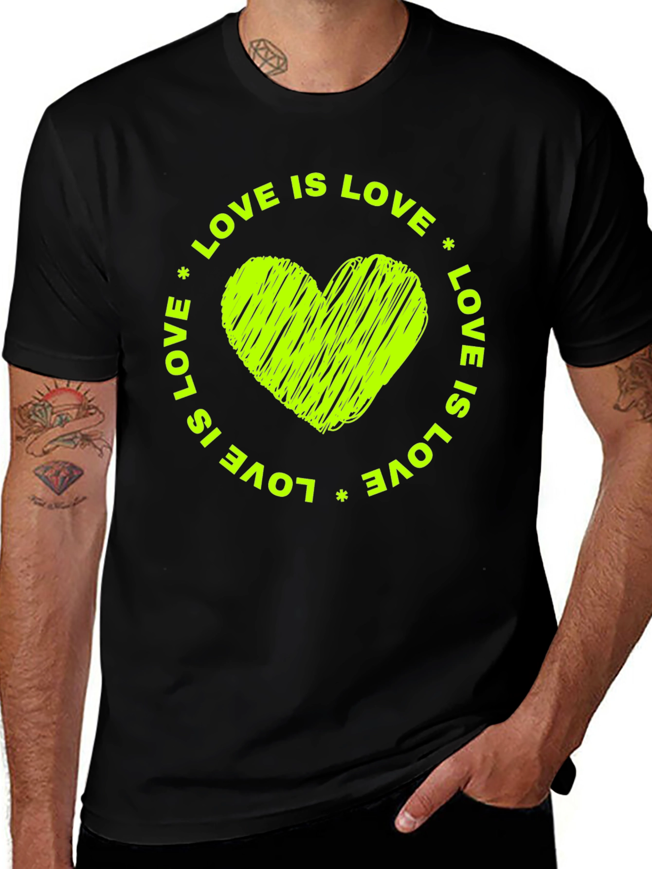Variant 24 of Love is Love Heart Graphic T-Shirt