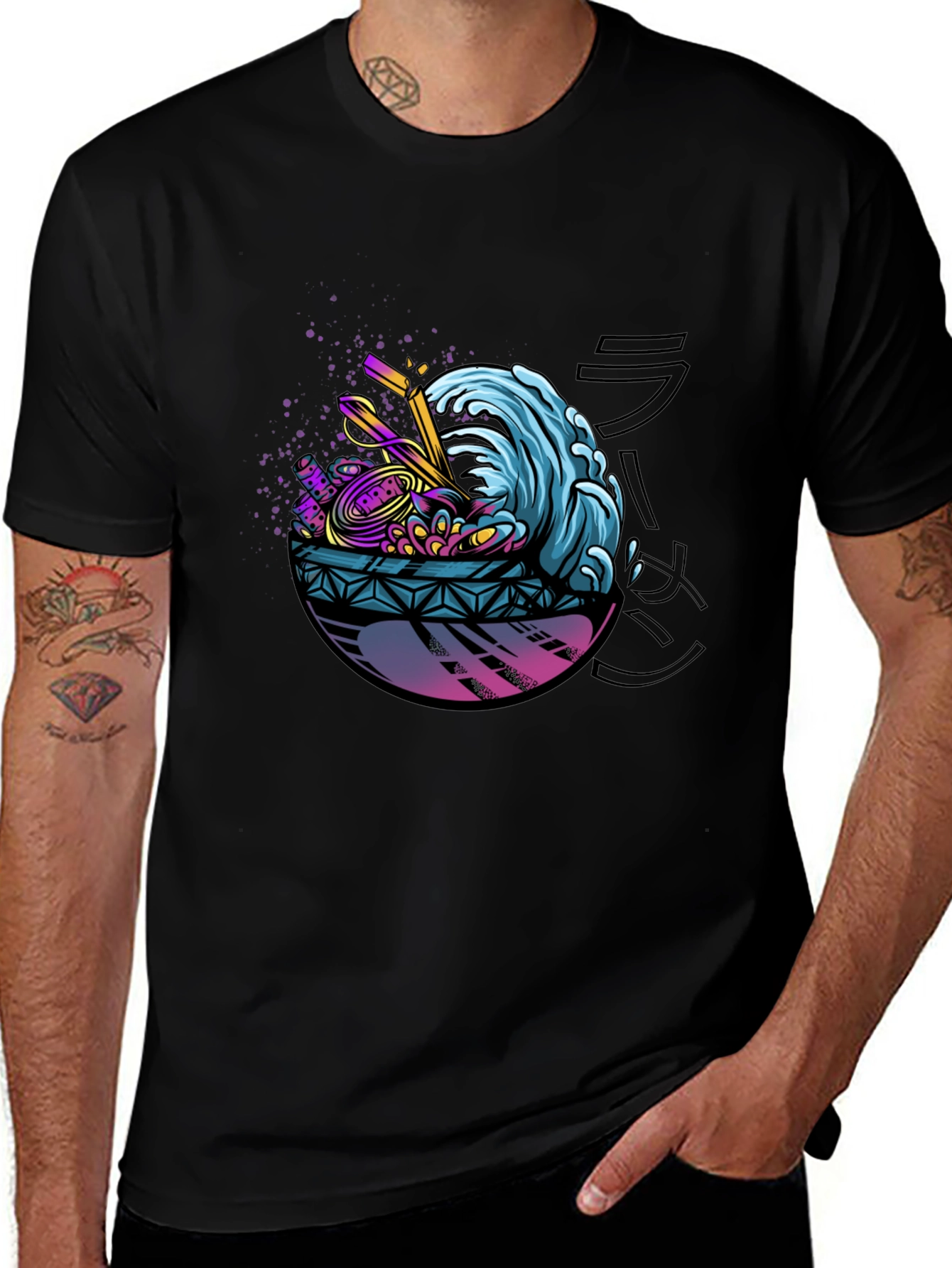 Variant 22 of Ramen Wave Graphic Tee - Stylish Comfort