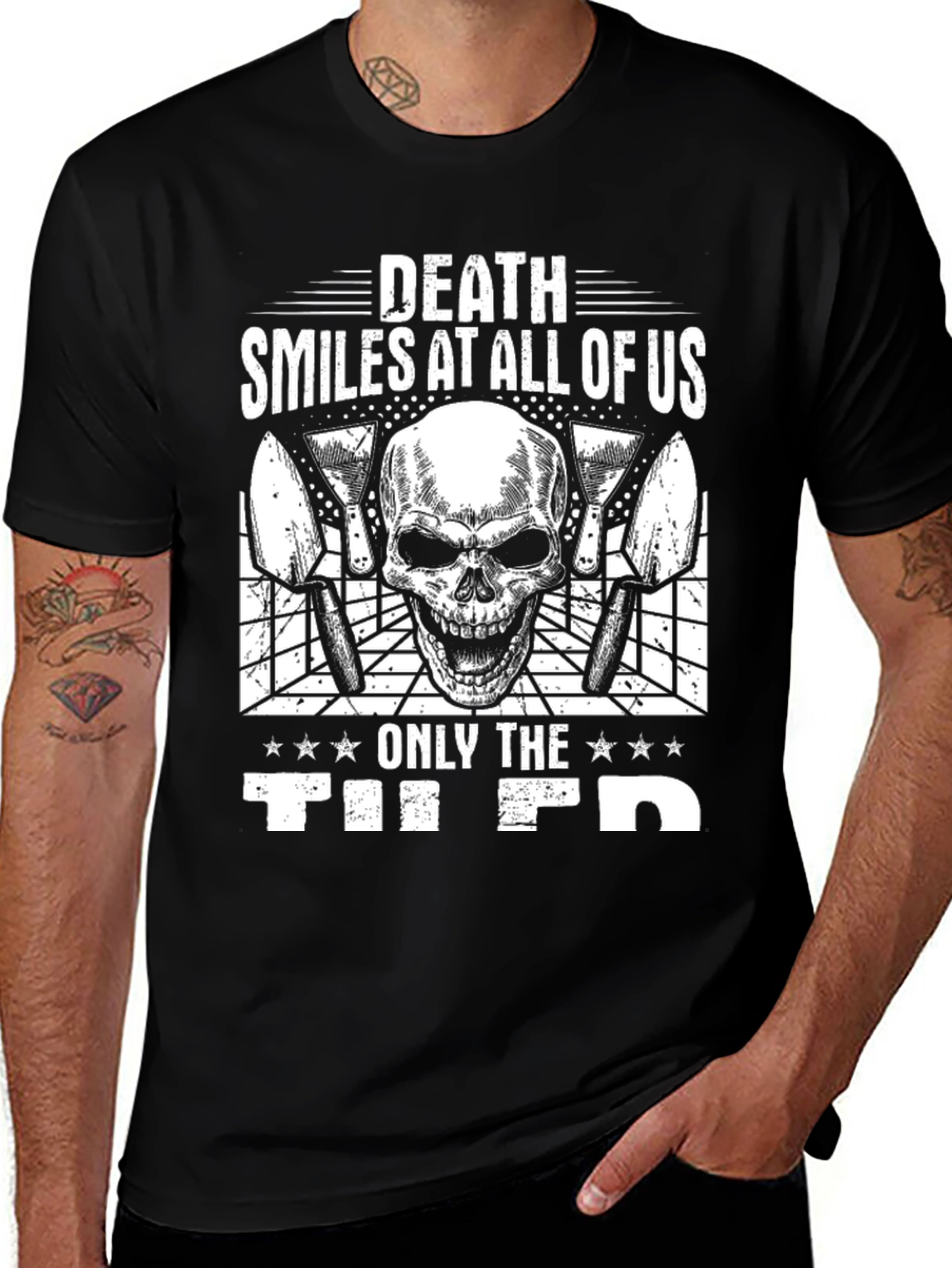 Variant 23 of Death Smiles at All Of Us T-Shirt