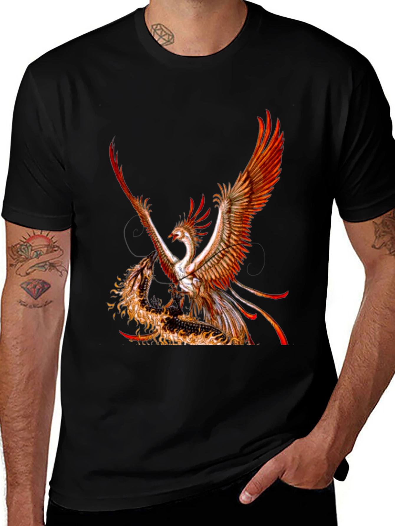 Variant 26 of Phoenix & Dragon Graphic Tee
