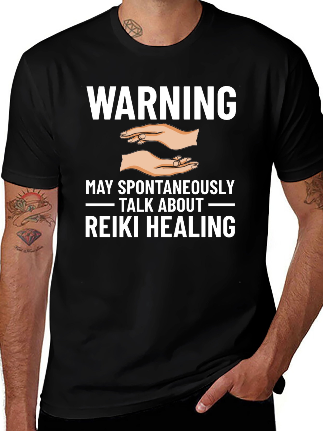 Reiki Healing Warning Graphic Tee