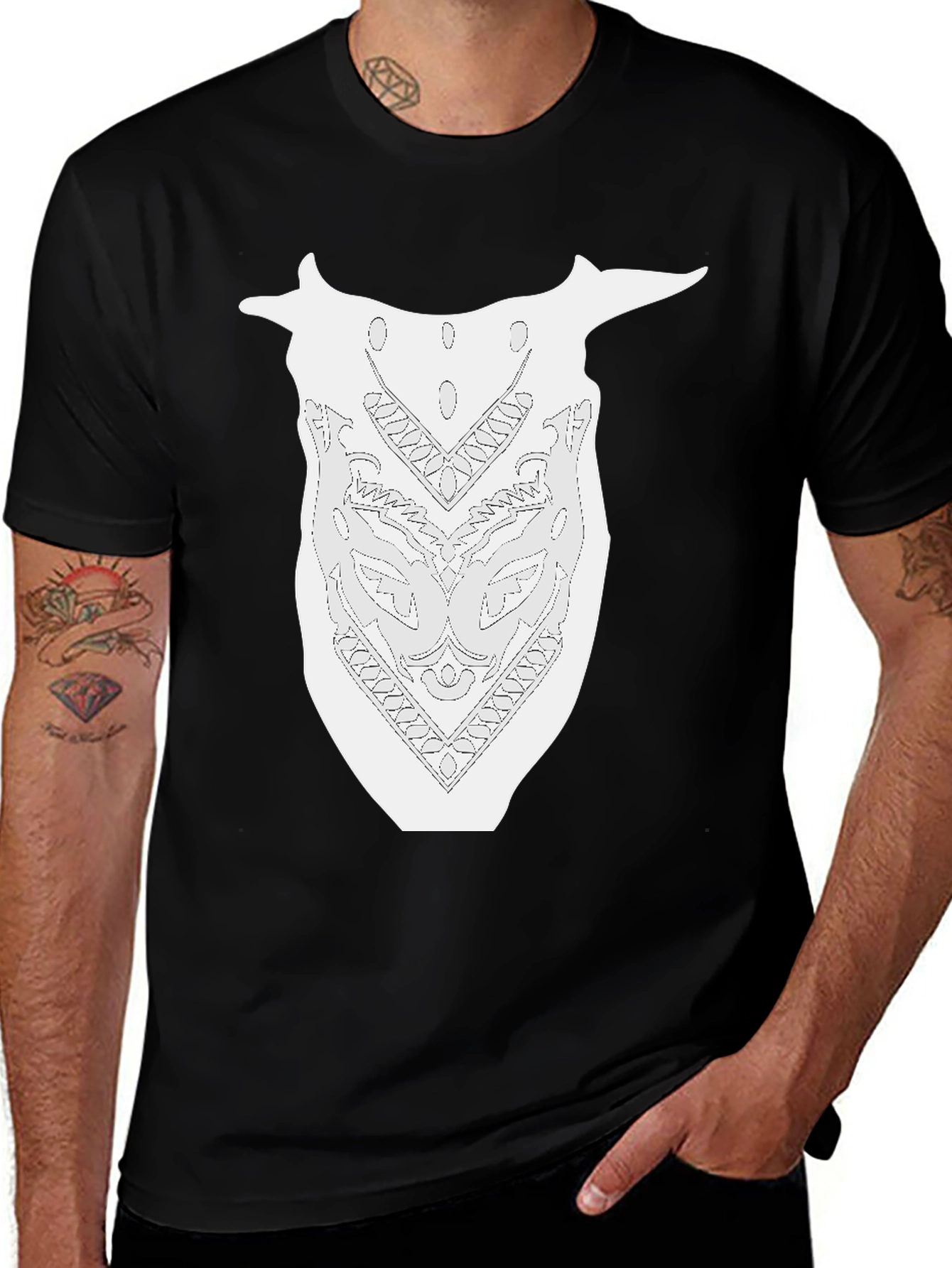 Variant 4 of Graphic Bandana Mask T-Shirt