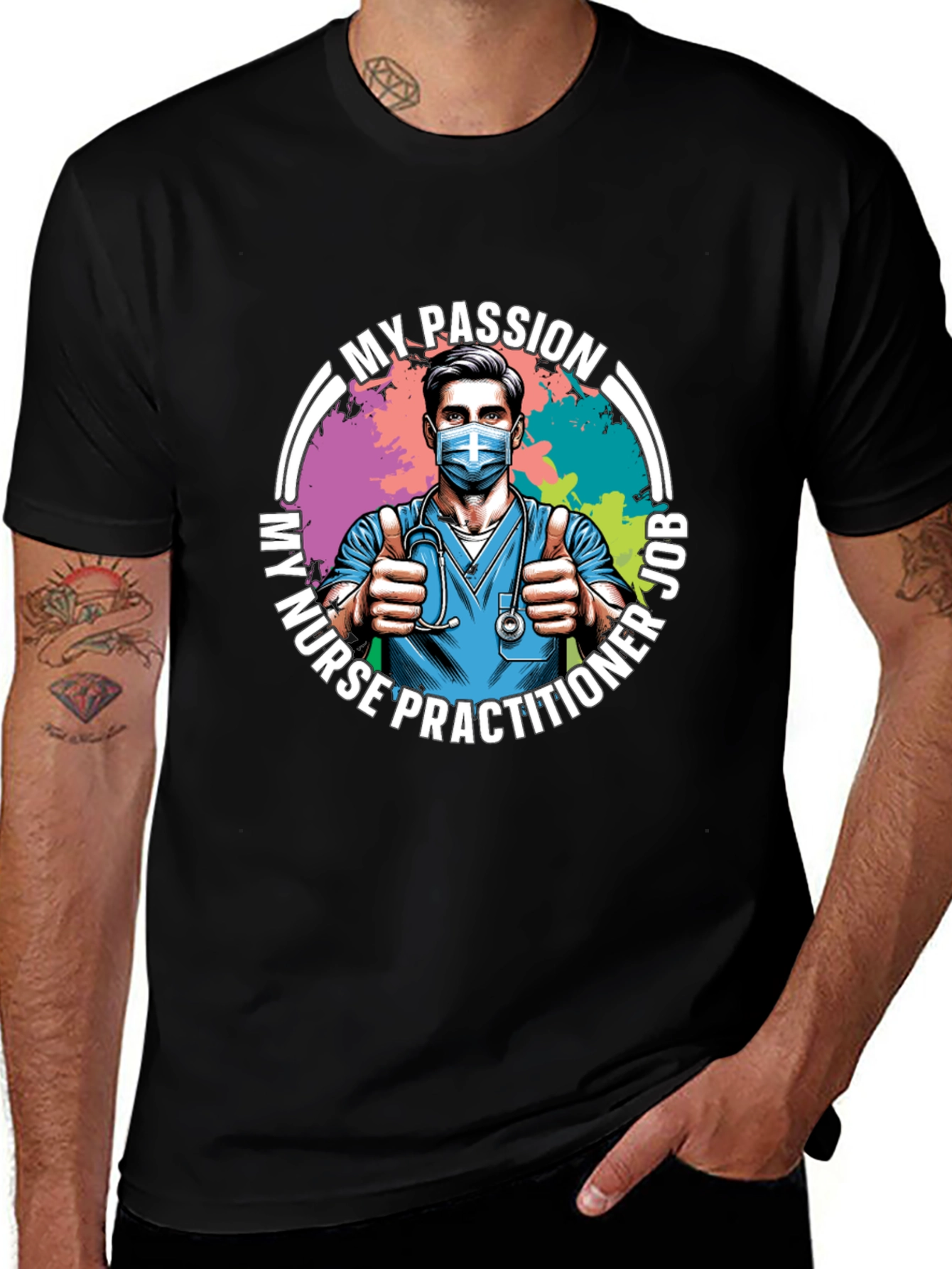 Variant 12 of Nurse Practitioner Passion Job T-Shirt