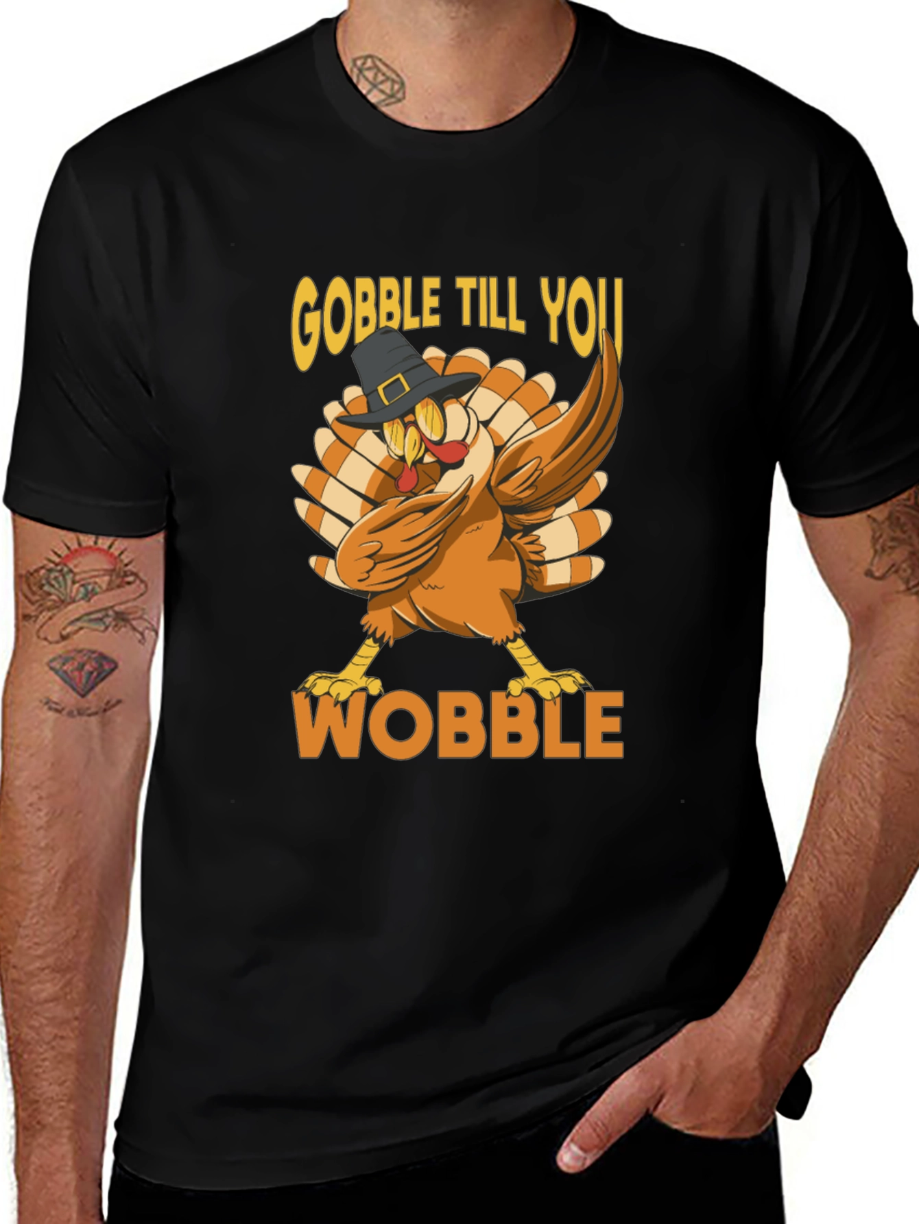 Gobble Till You Wobble Thanksgiving T-Shirt