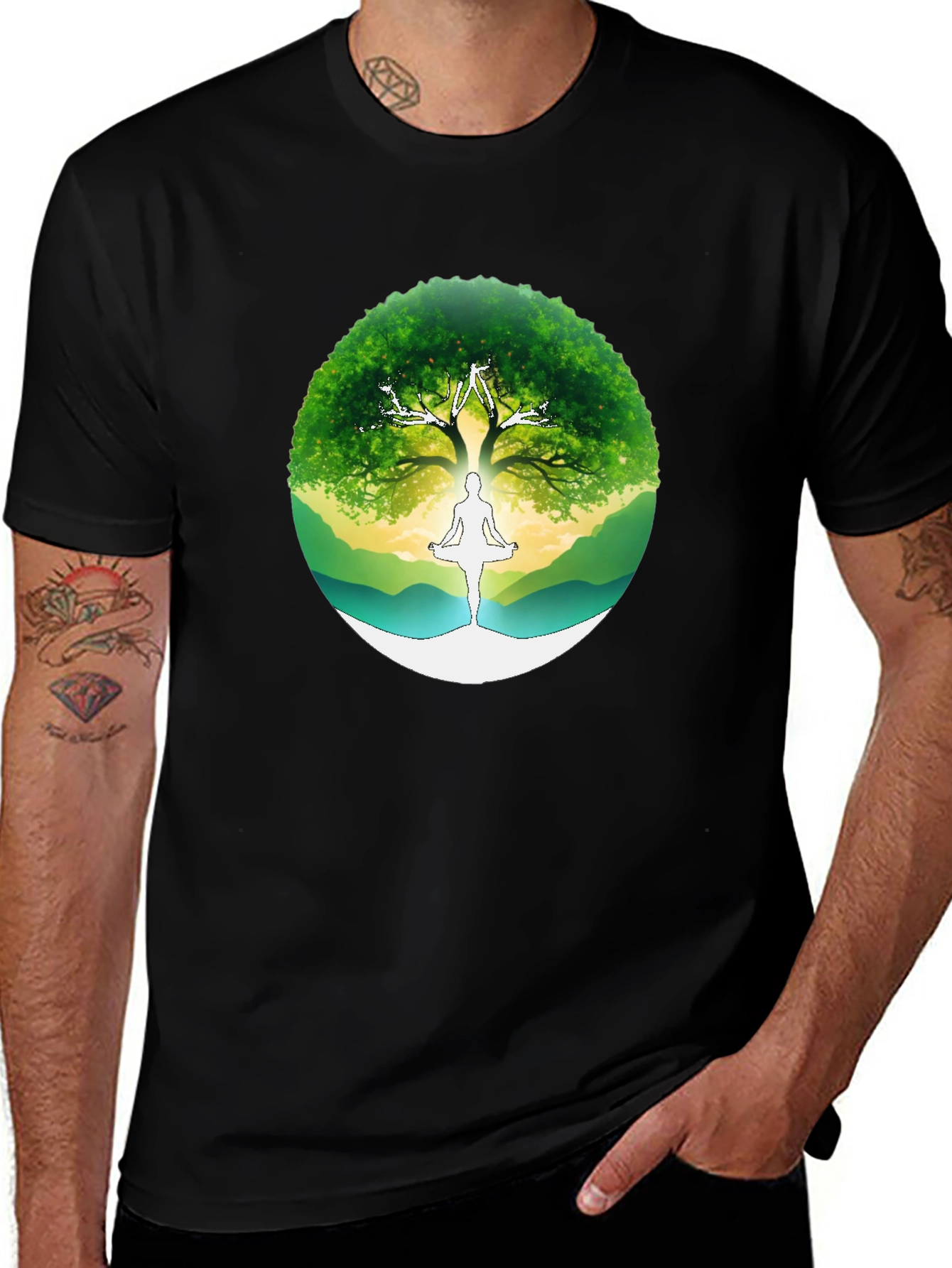 Variant 9 of Tree of Life Yoga Graphic T-Shirt