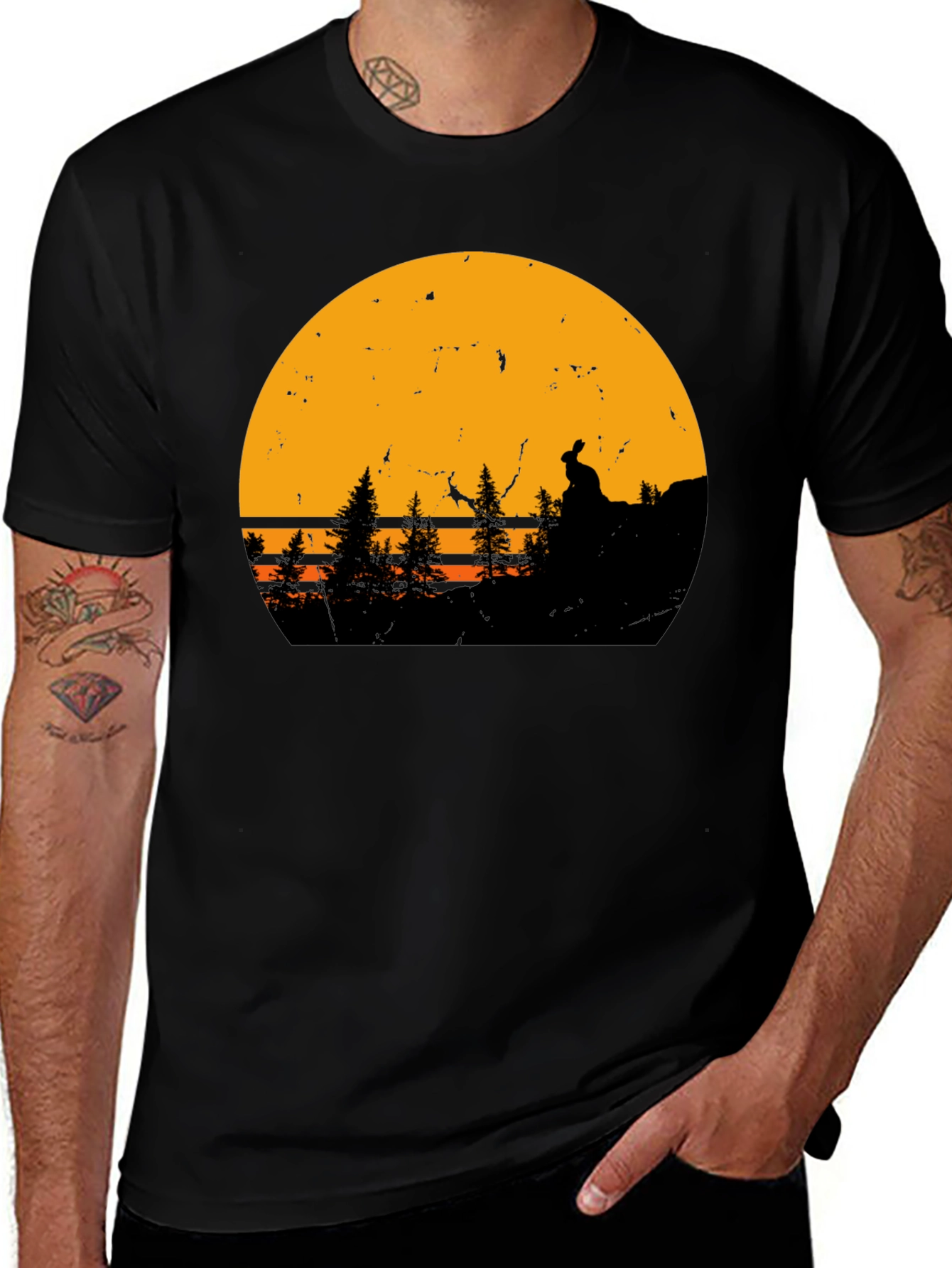 Variant 3 of Sunset Silhouette T-Shirt
