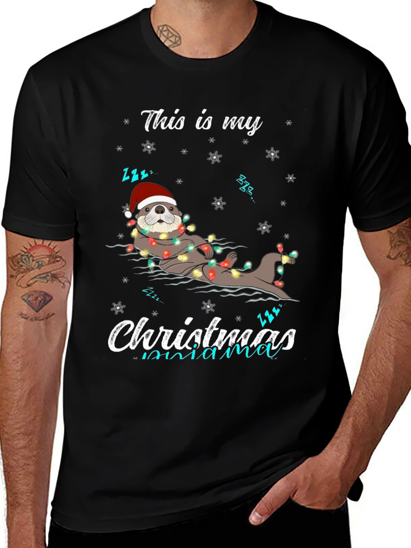 Variant 25 of Christmas Otter Mama T-Shirt