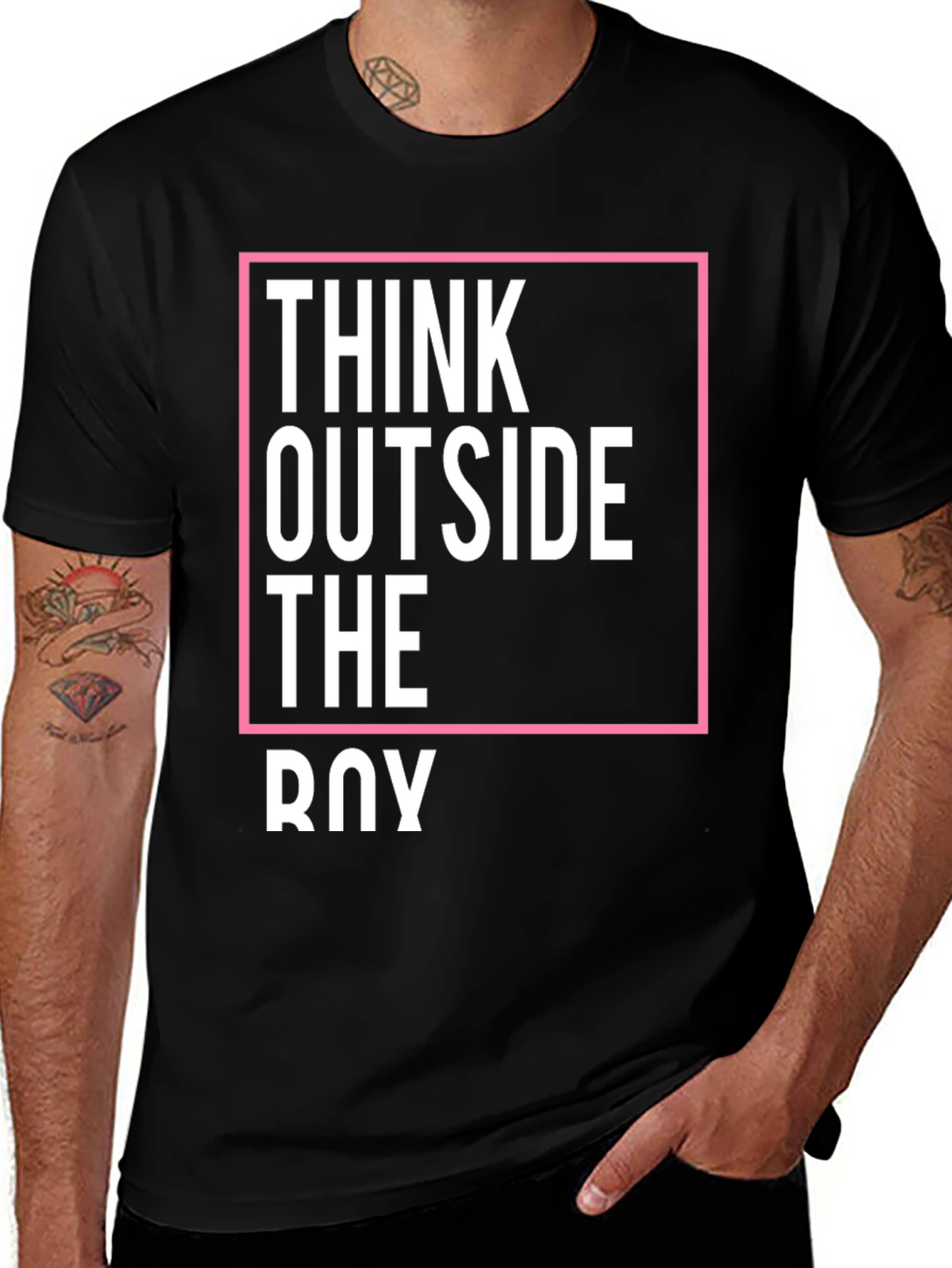 Variant 26 of Think Outside the Box Graphic Tee
