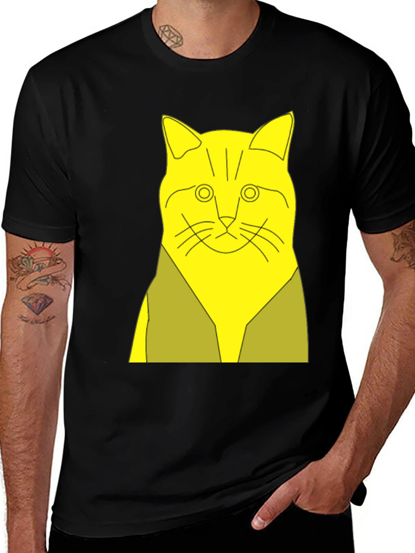 Variant 25 of Cool Cat T-Shirt - Bold Graphic Tee