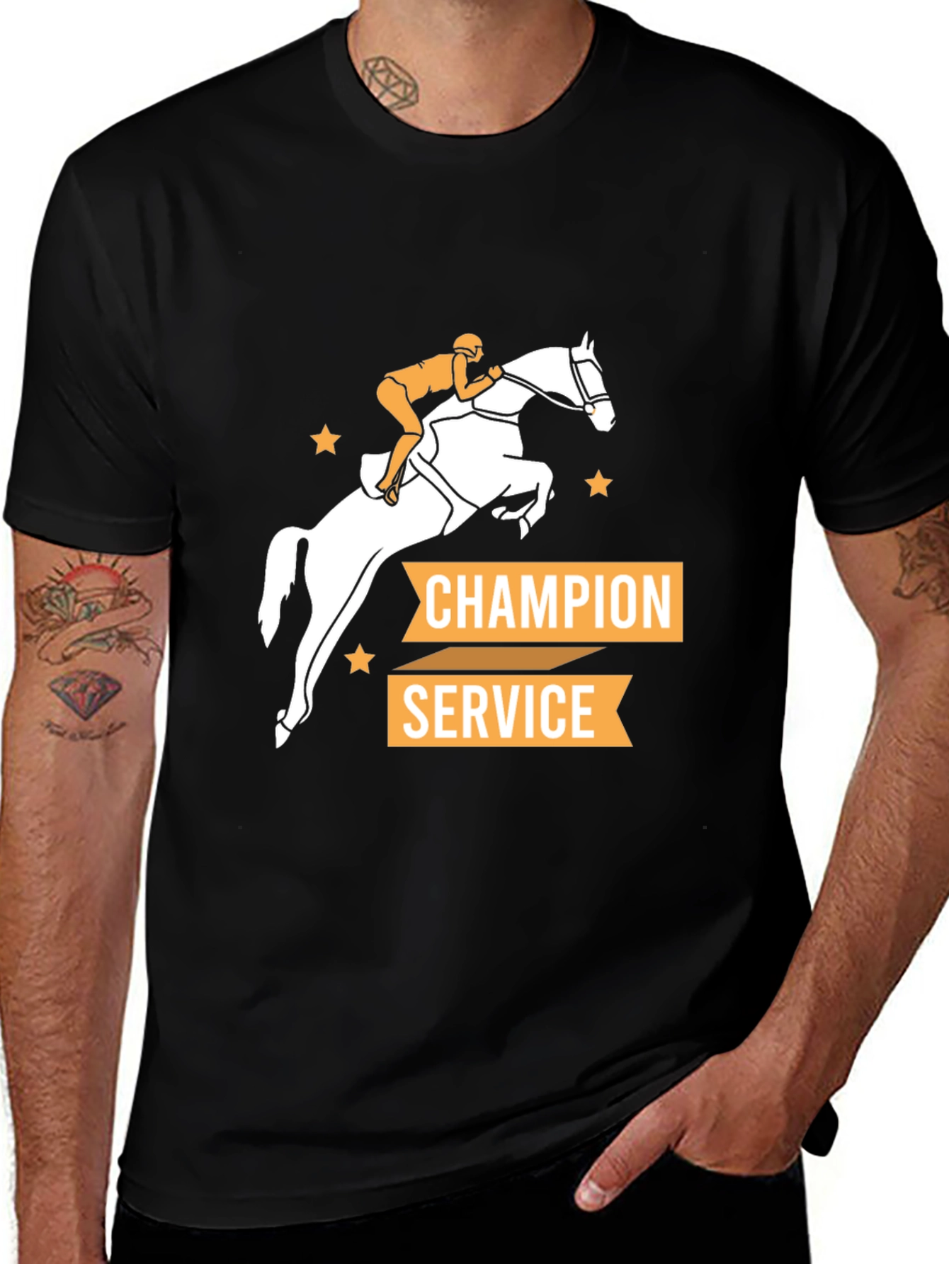 Variant 26 of Champion Service Horse Riding T-Shirt