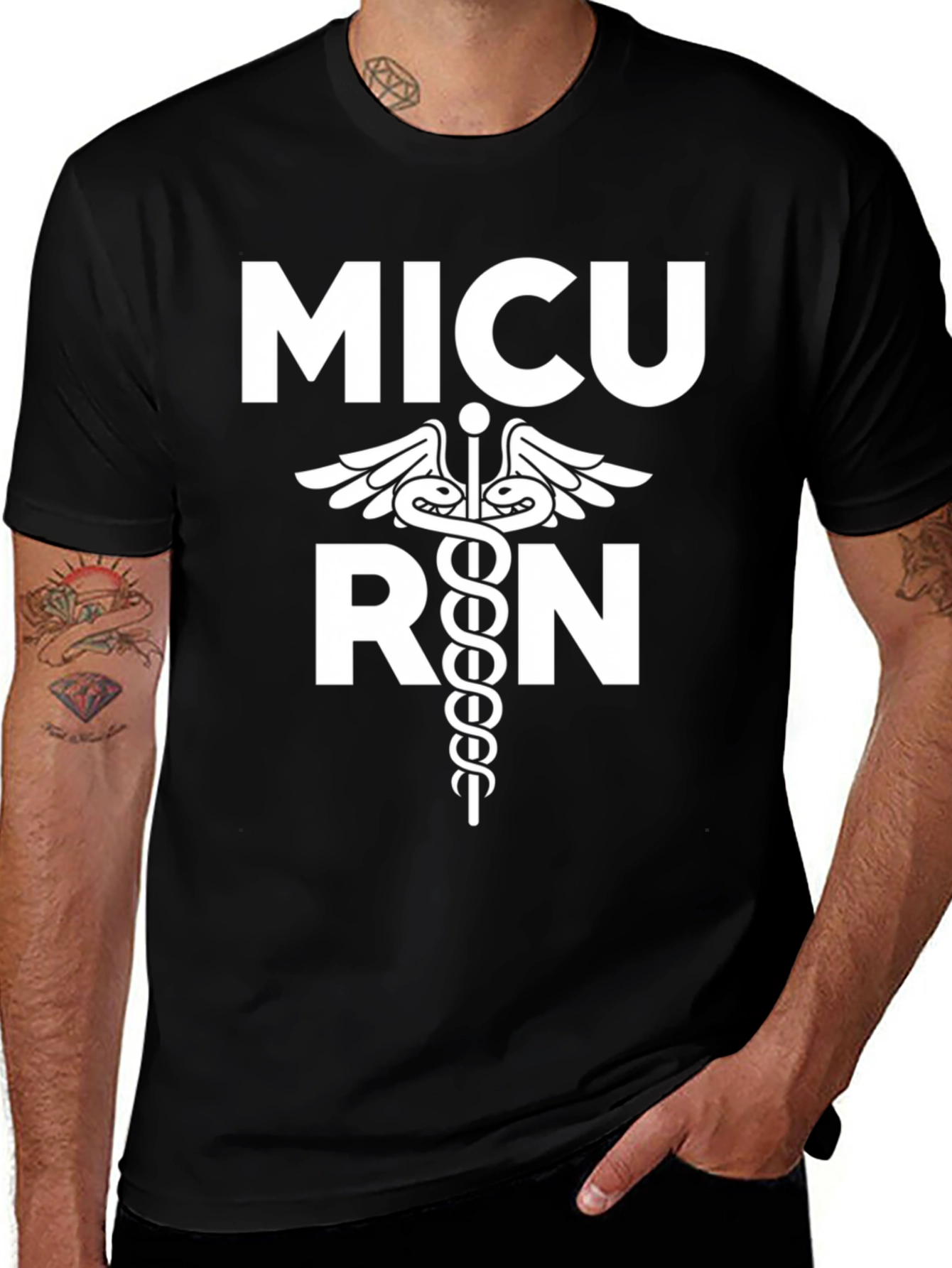 MICU RN T-Shirt - Registered Nurse Medical Intensive Care Unit