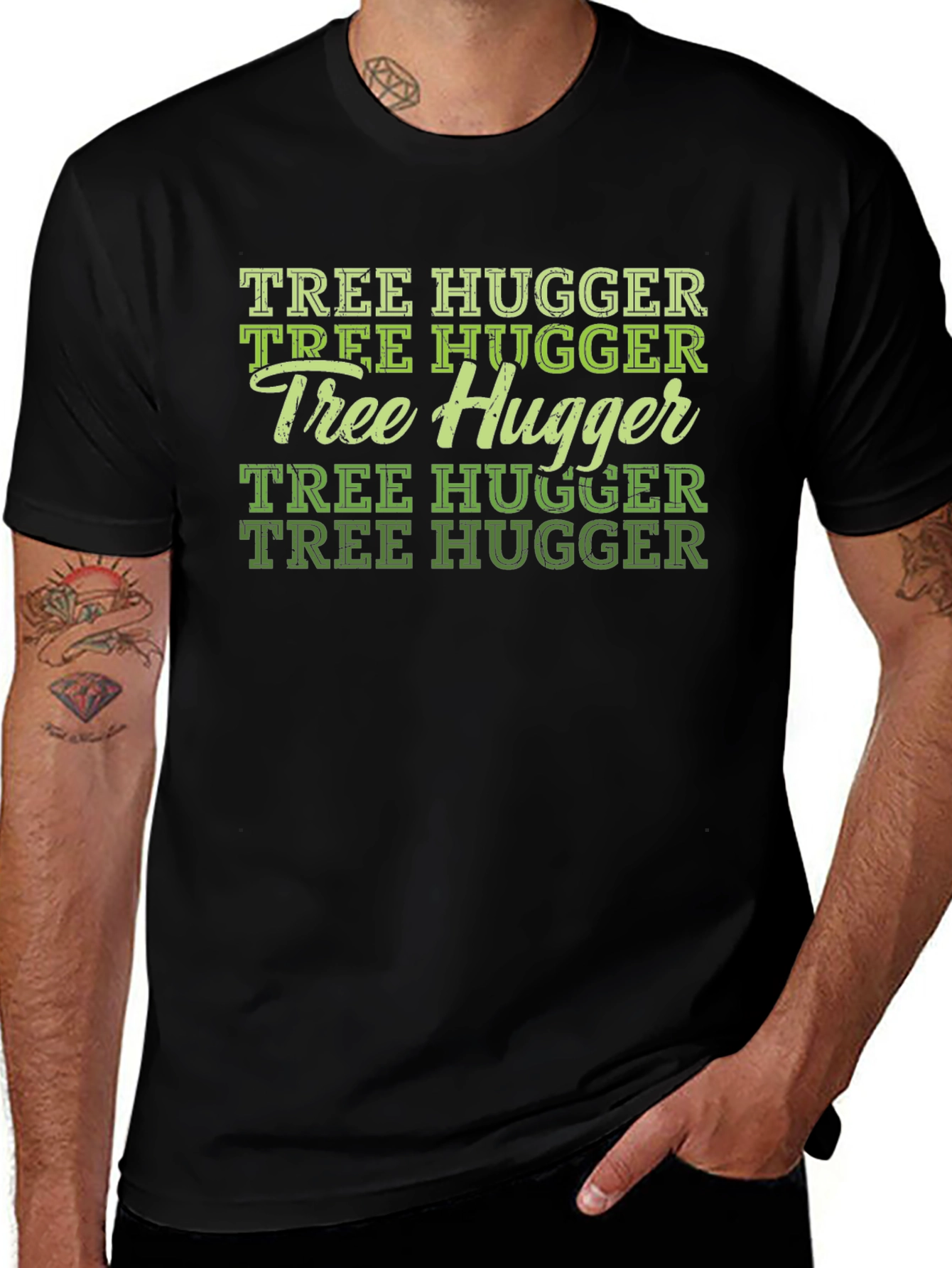 Variant 5 of Tree Hugger T-Shirt - Eco-Friendly Tee