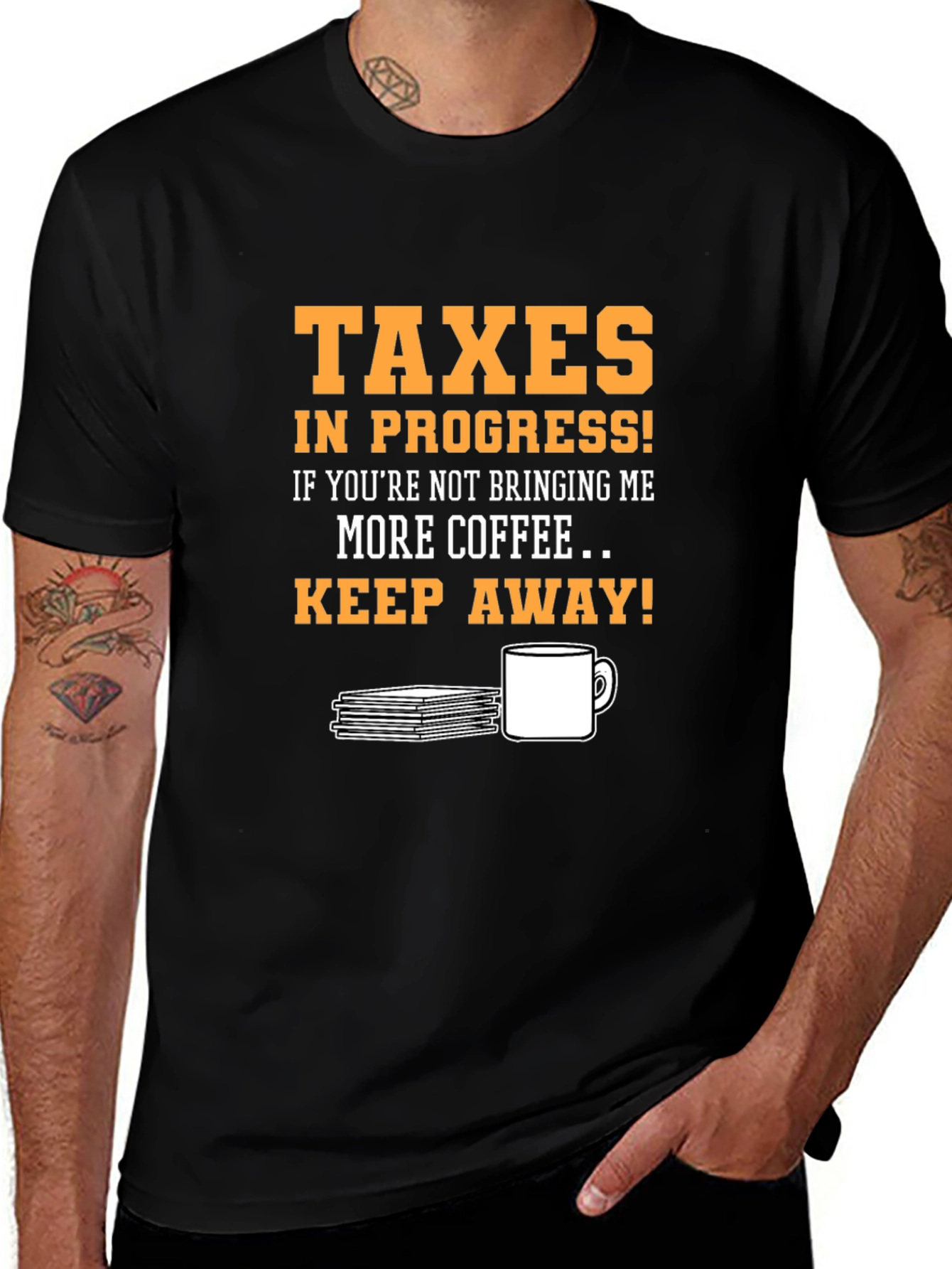Variant 8 of Taxes in Progress Funny T-Shirt