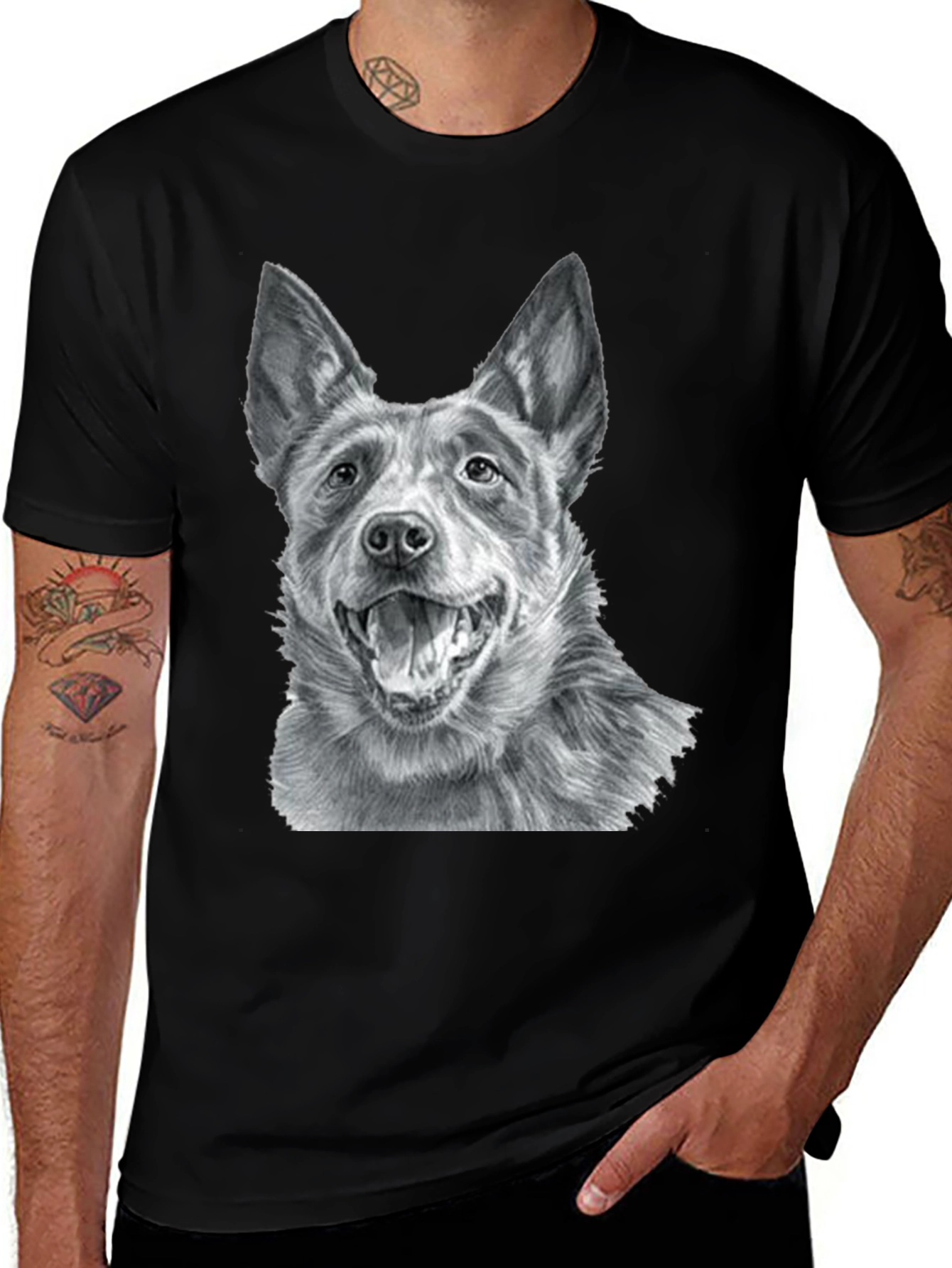 Variant 8 of Dog Graphic Print T-Shirt