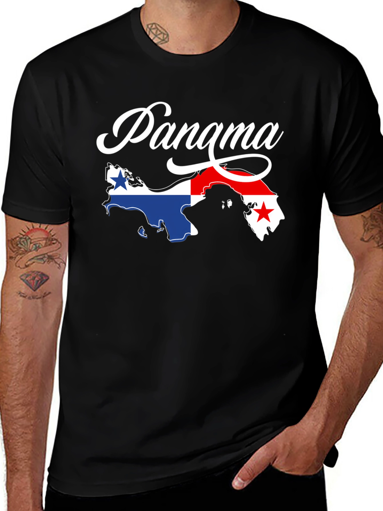 Panama Flag Map T-Shirt