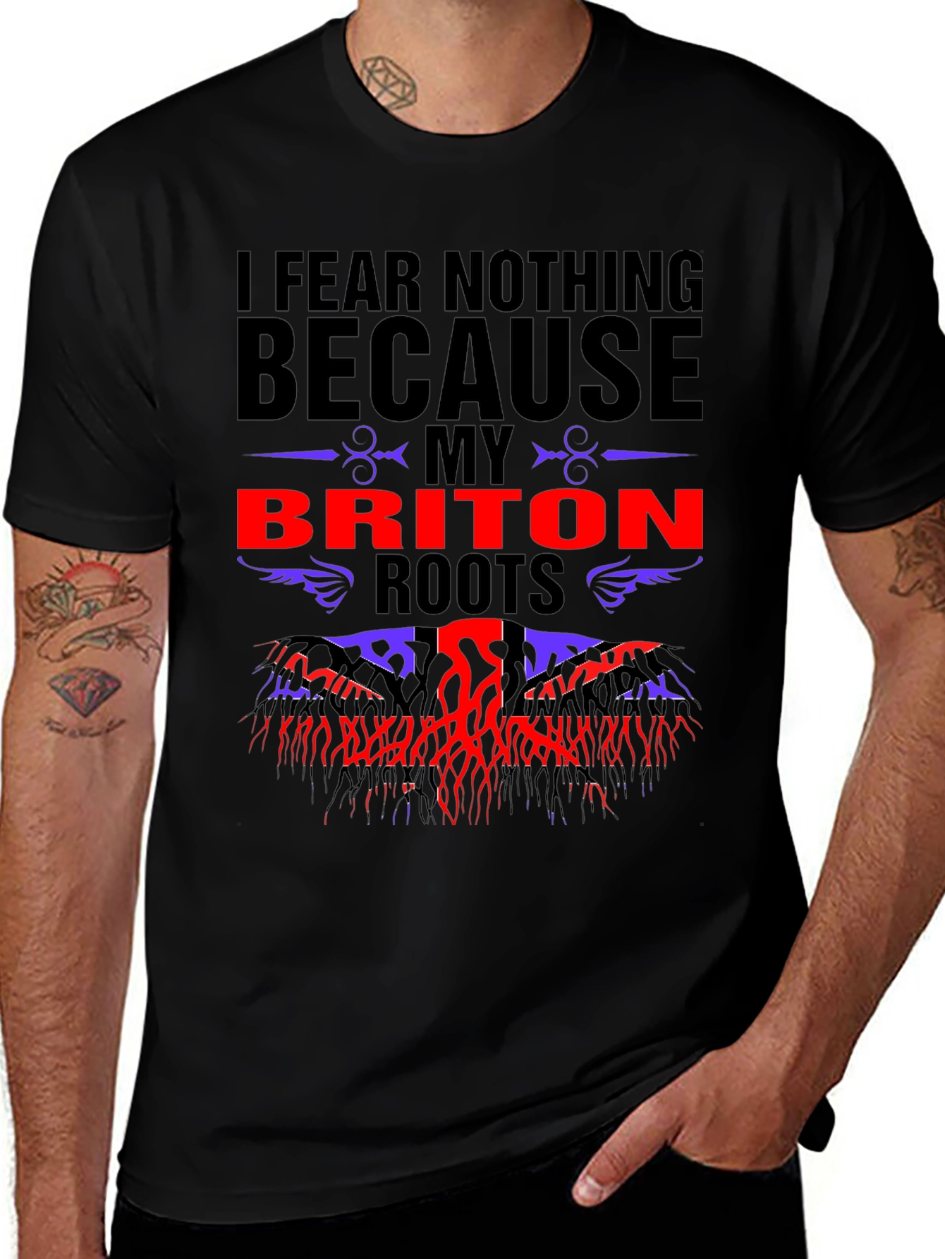 Briton Roots T-Shirt - I Fear Nothing Tee