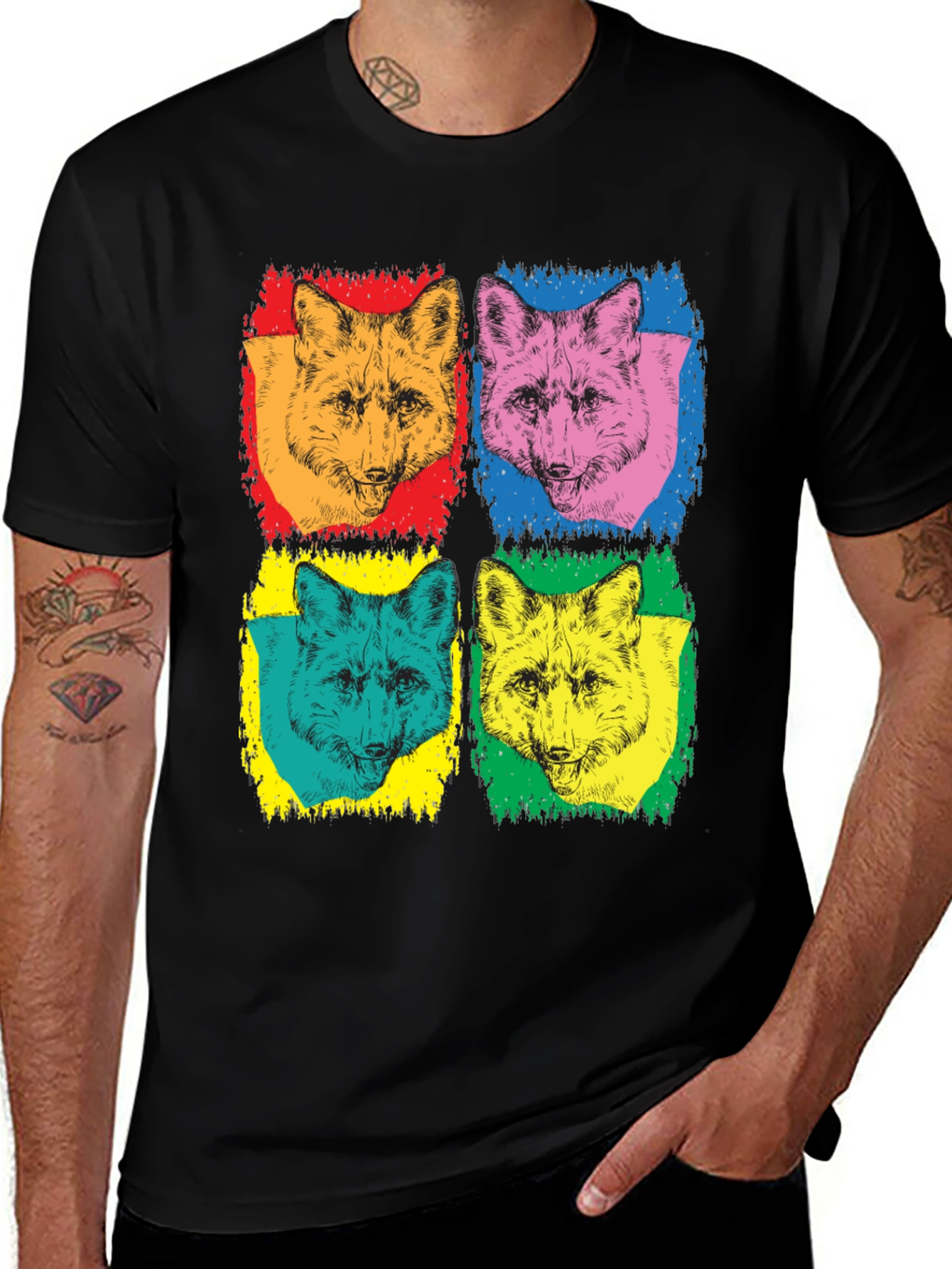Variant 15 of Pop Art Fox T-Shirt