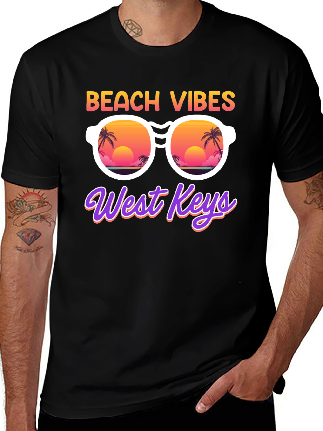 Variant 21 of Beach Vibes West Keys T-Shirt