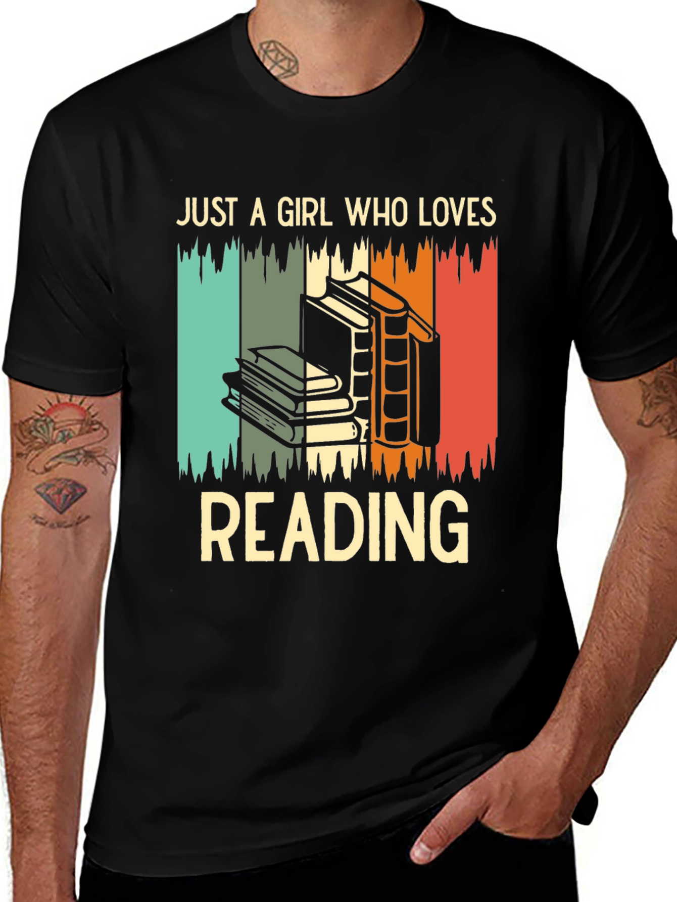 Variant 26 of Retro Reading Lover T-Shirt for Women