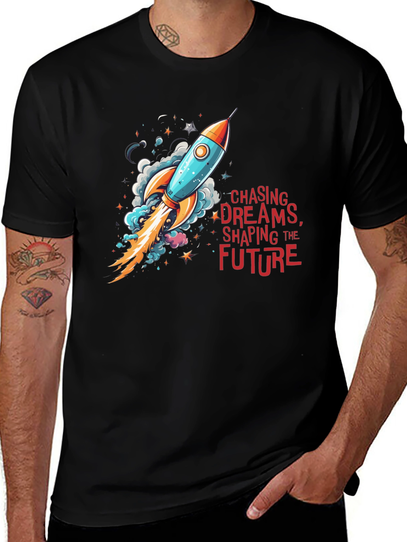 Variant 12 of Chase Dreams Rocket Graphic Tee