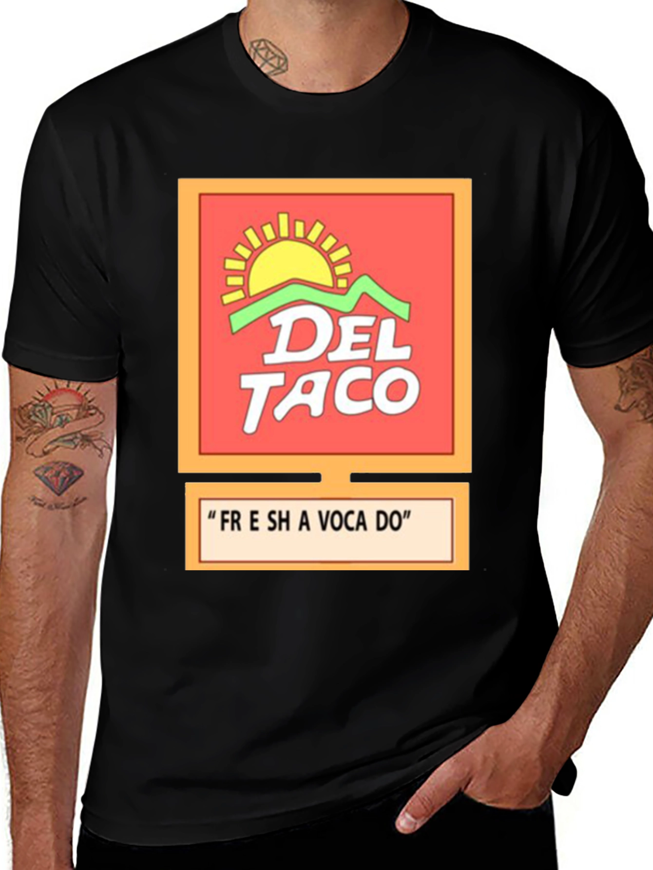 Del Taco "Fresh Avocado" Graphic T-Shirt