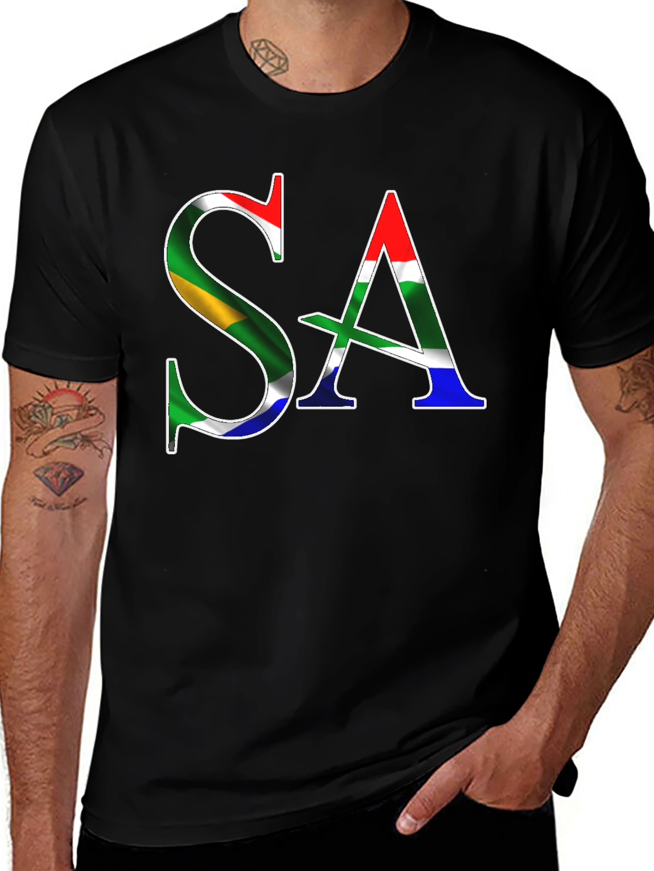South Africa Flag "SA" Graphic Tee