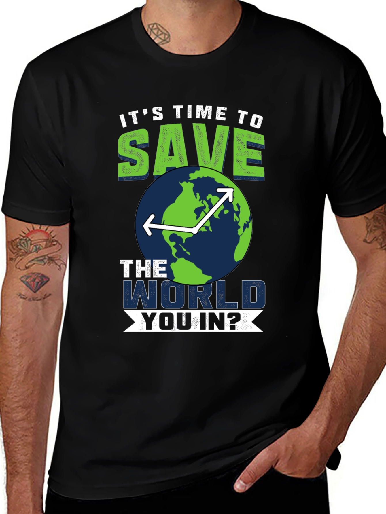 Variant 9 of Save the World T-Shirt - Environmentally Conscious Tee