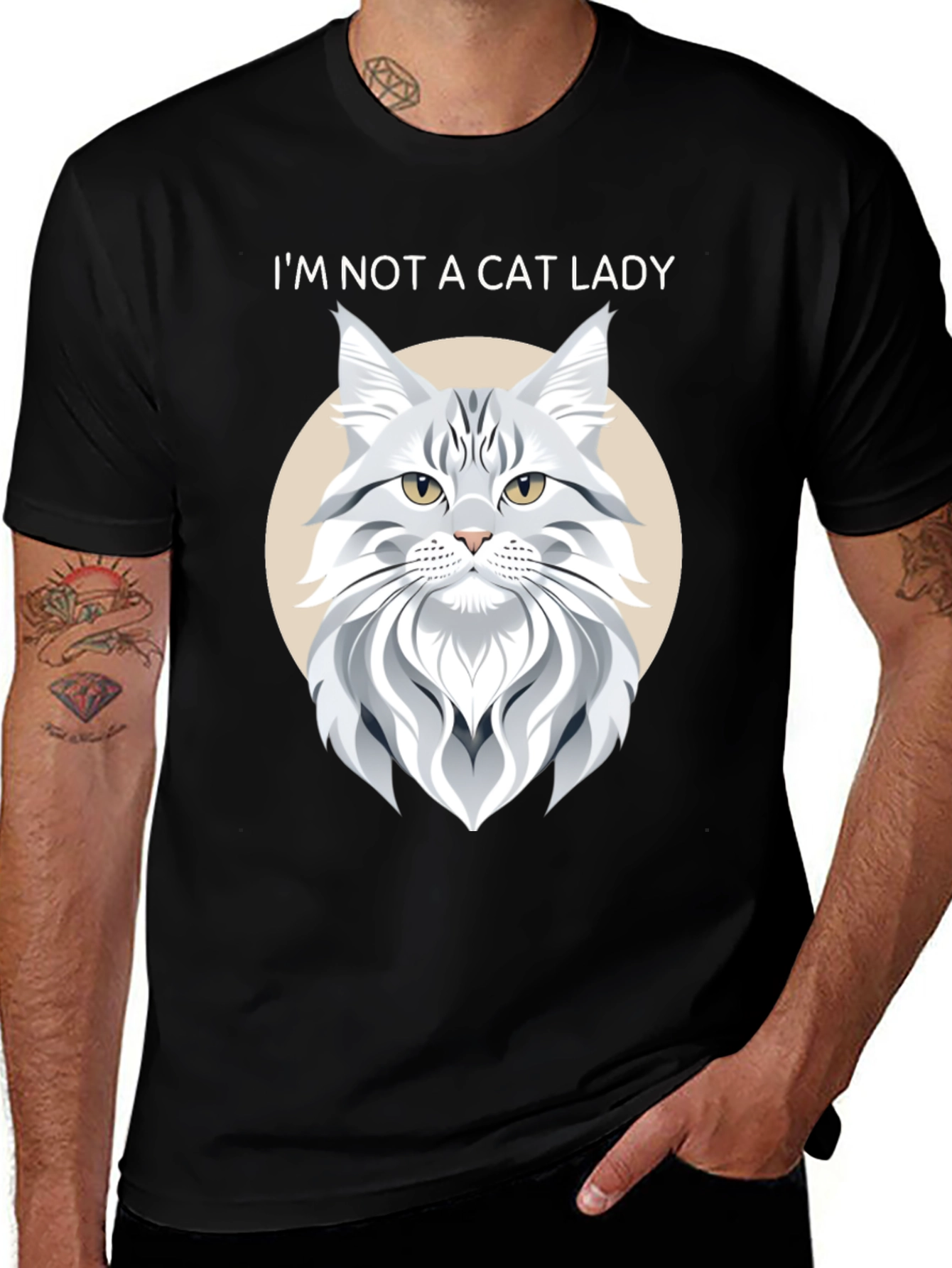Variant 28 of I'm Not a Cat Lady T-Shirt - Funny Cat Lover Tee