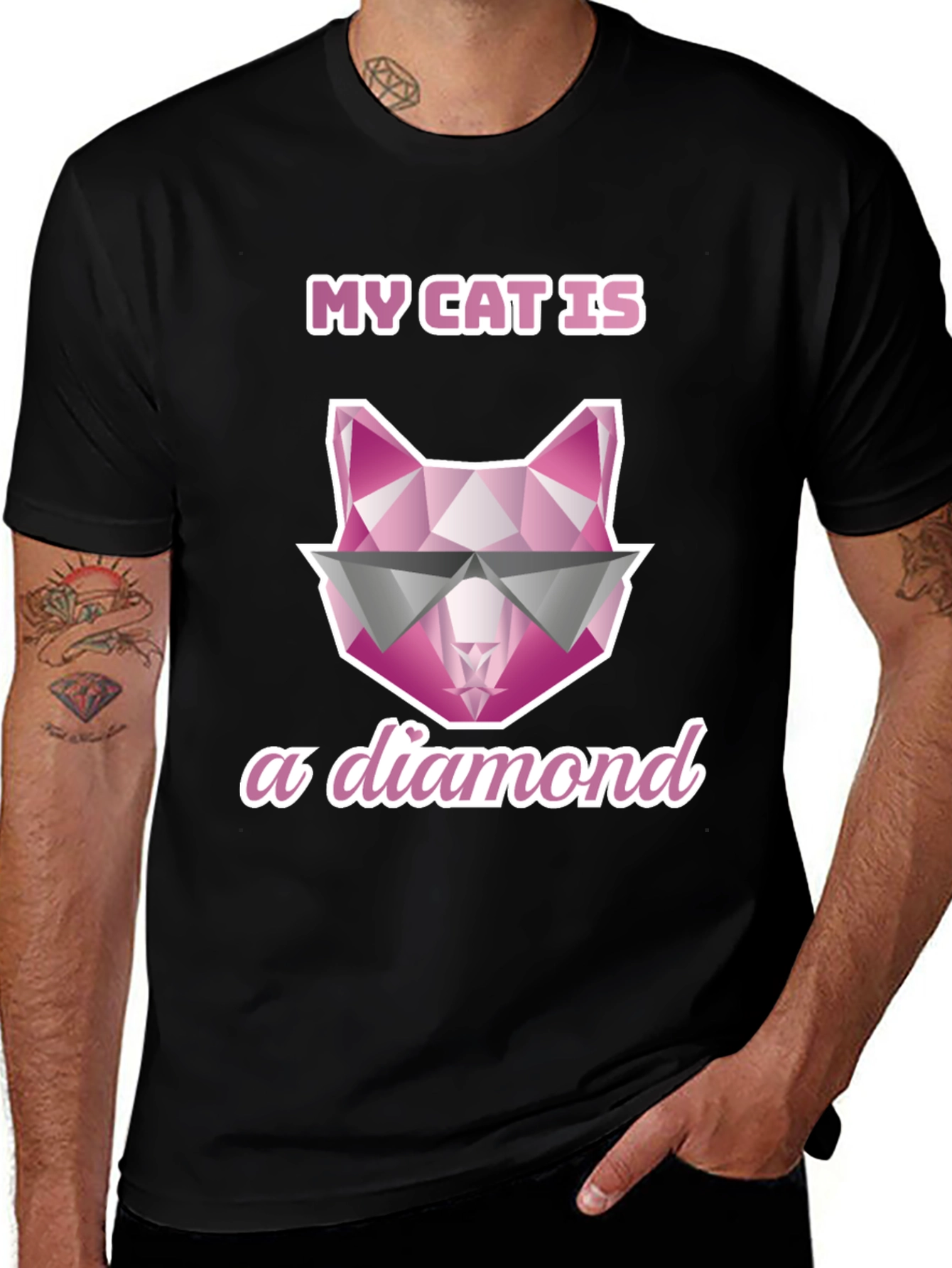 Variant 28 of My Cat Is A Diamond Graphic Tee