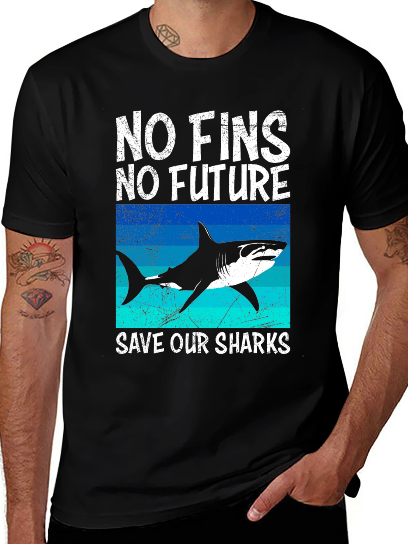Variant 20 of Save Our Sharks Graphic T-Shirt