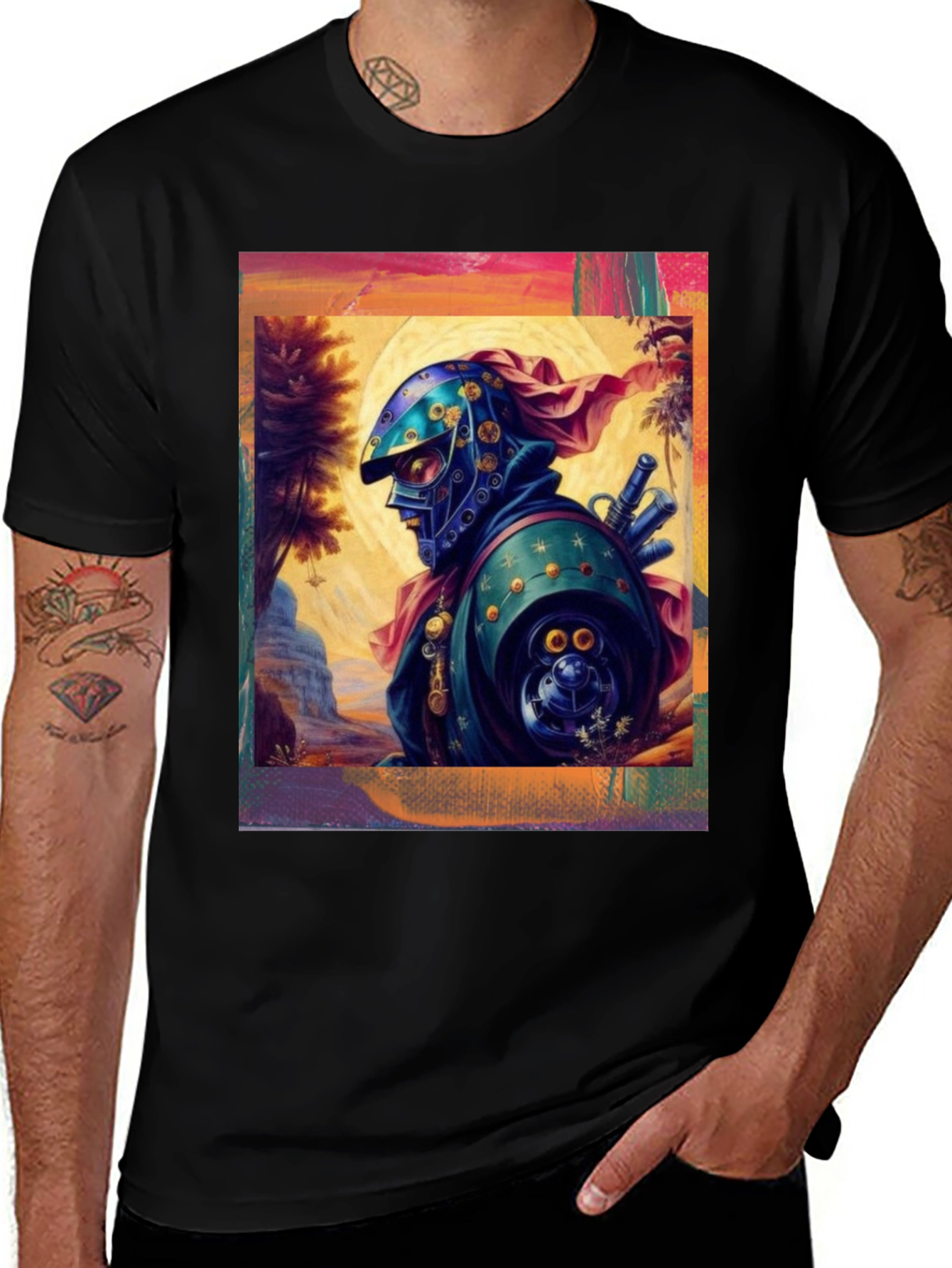 Variant 11 of Samurai Warrior Graphic Tee