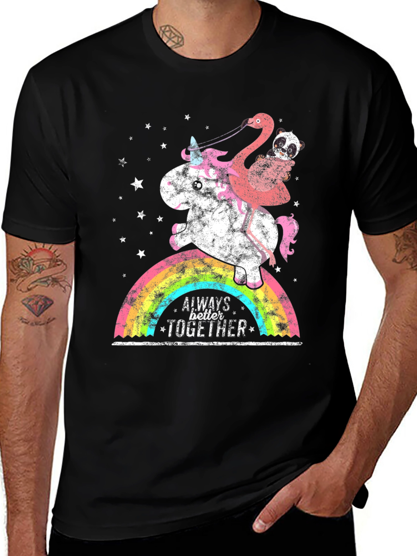 Variant 20 of Unicorn, Flamingo & Panda Graphic Tee