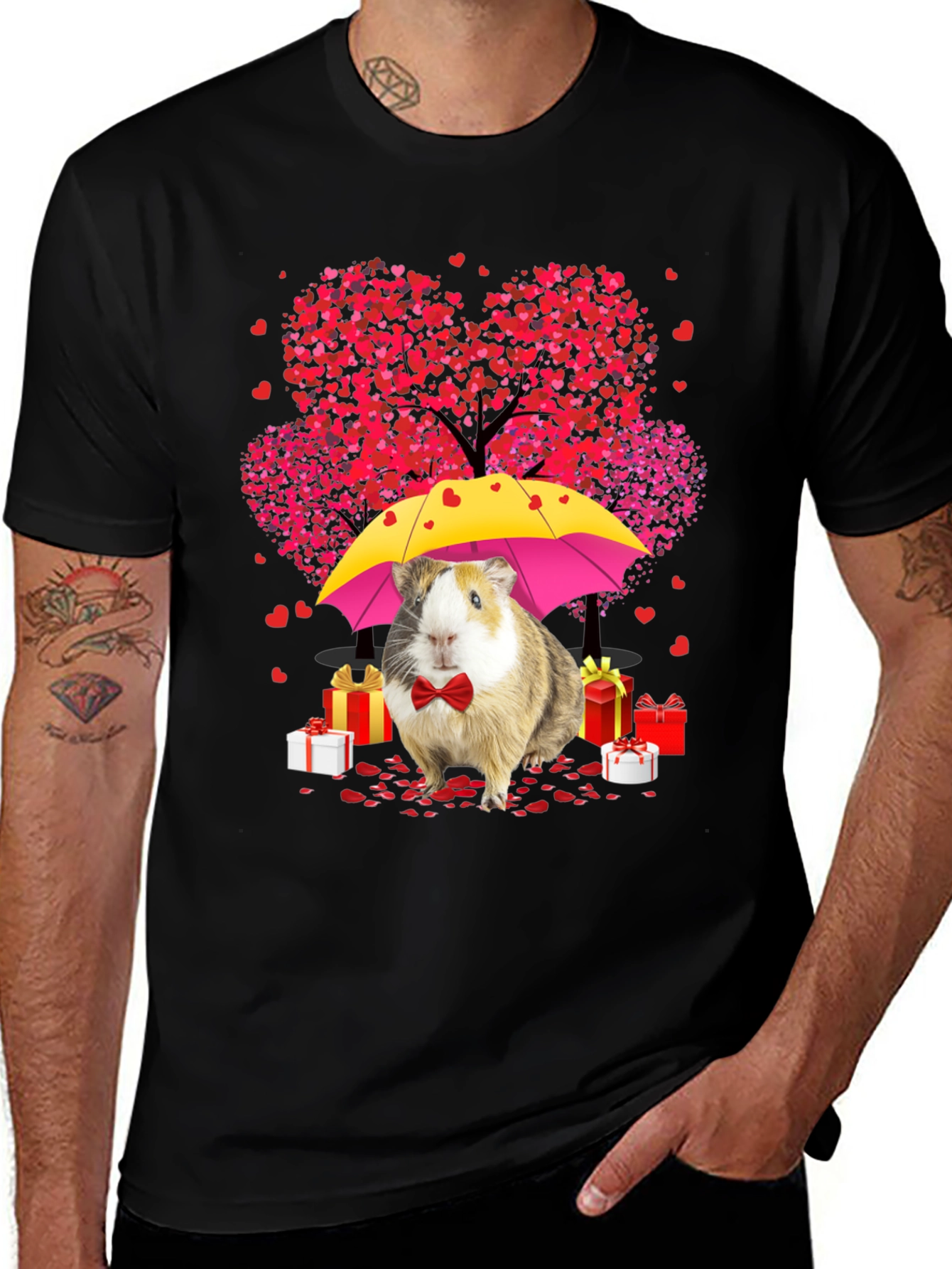 Variant 21 of Guinea Pig Valentine's Day T-Shirt