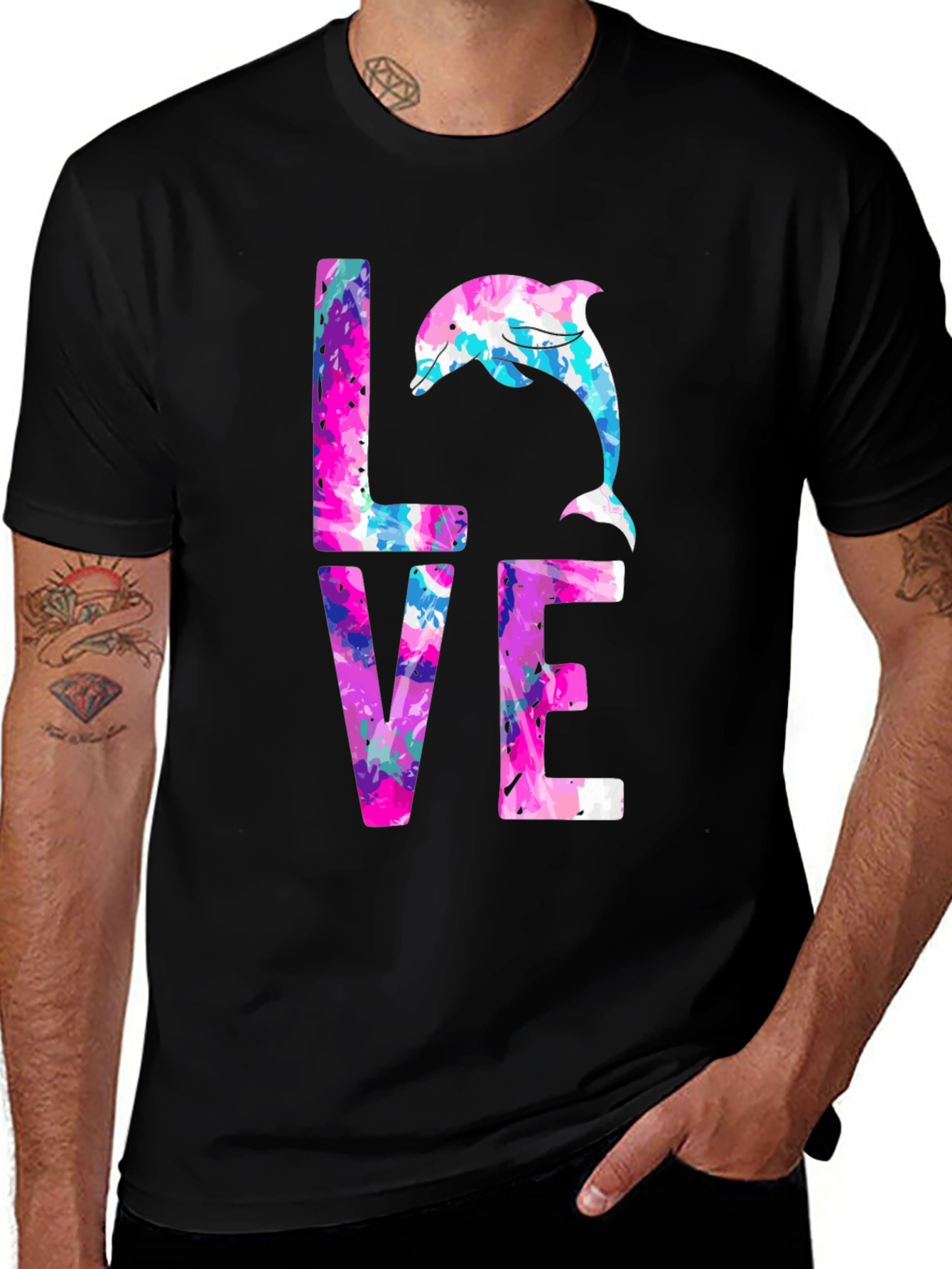 Variant 28 of LOVE Dolphin Graphic T-Shirt