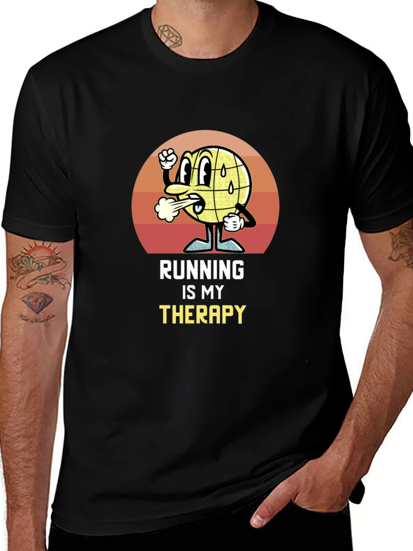 Variant 20 of Running is My Therapy Graphic T-Shirt