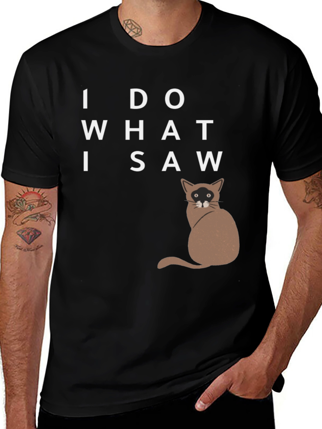 Variant 22 of I Do What I Saw Cat T-Shirt