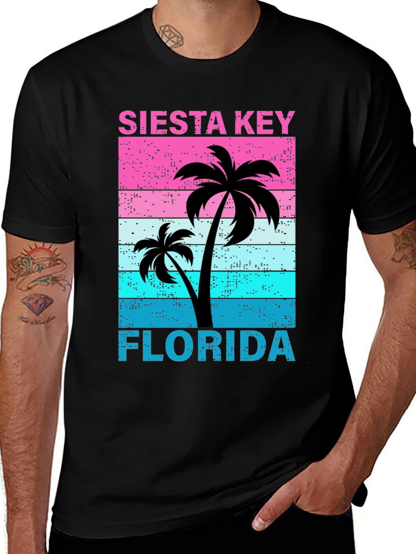 Variant 8 of Siesta Key Florida Palm Tree Graphic T-Shirt
