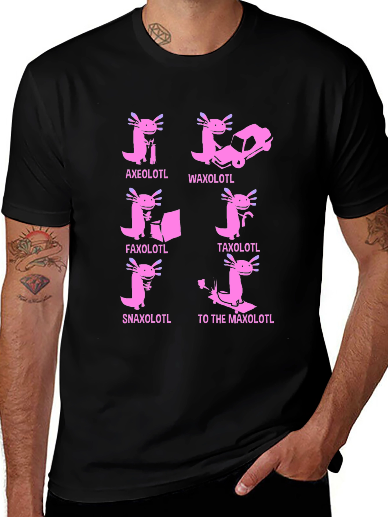 Variant 4 of Axolotl Pun T-Shirt: Humorous Amphibian Tee