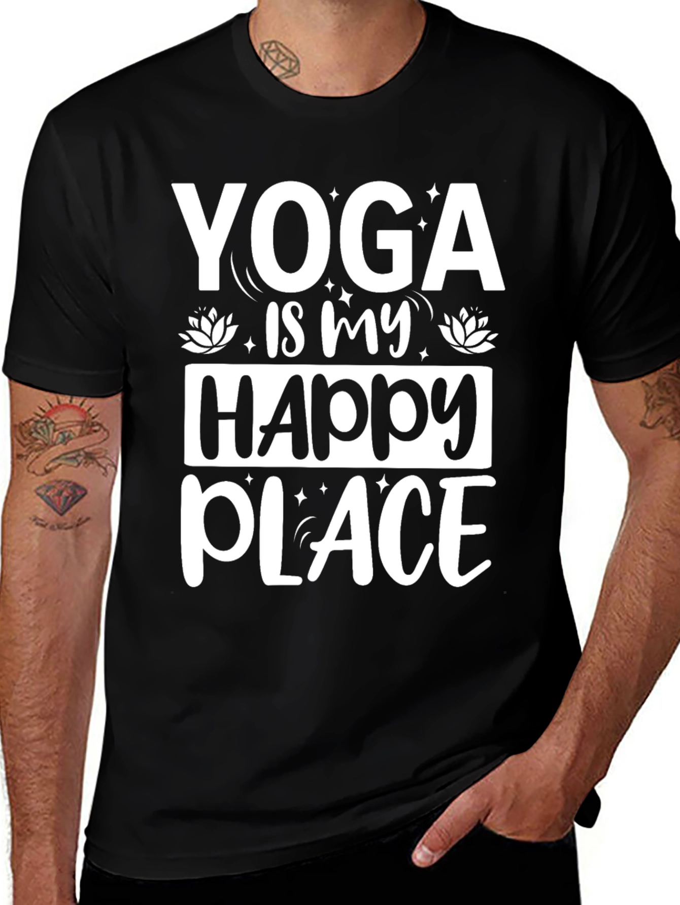 Variant 15 of Yoga is My Happy Place T-Shirt