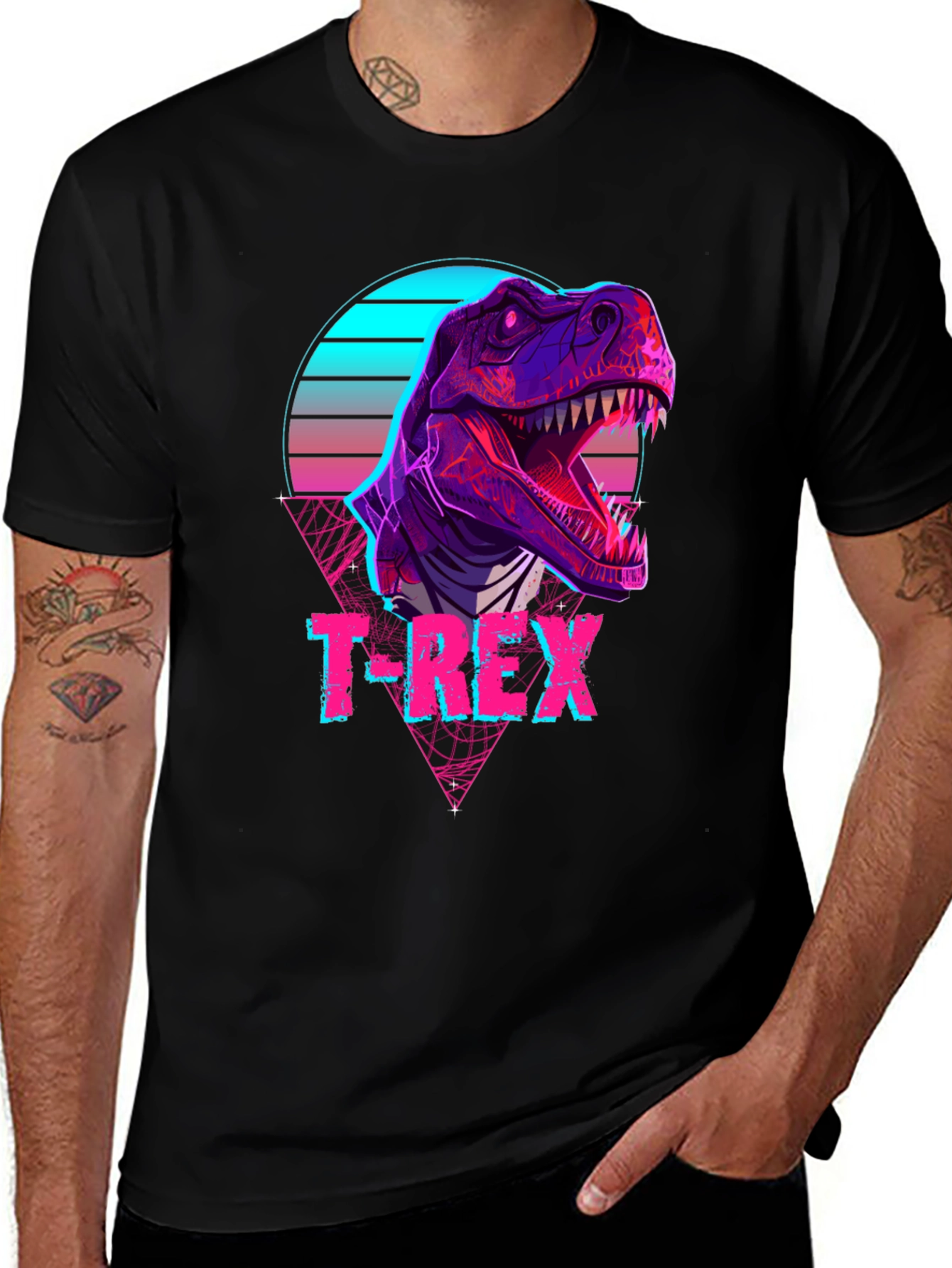 Retro T-Rex Graphic T-Shirt
