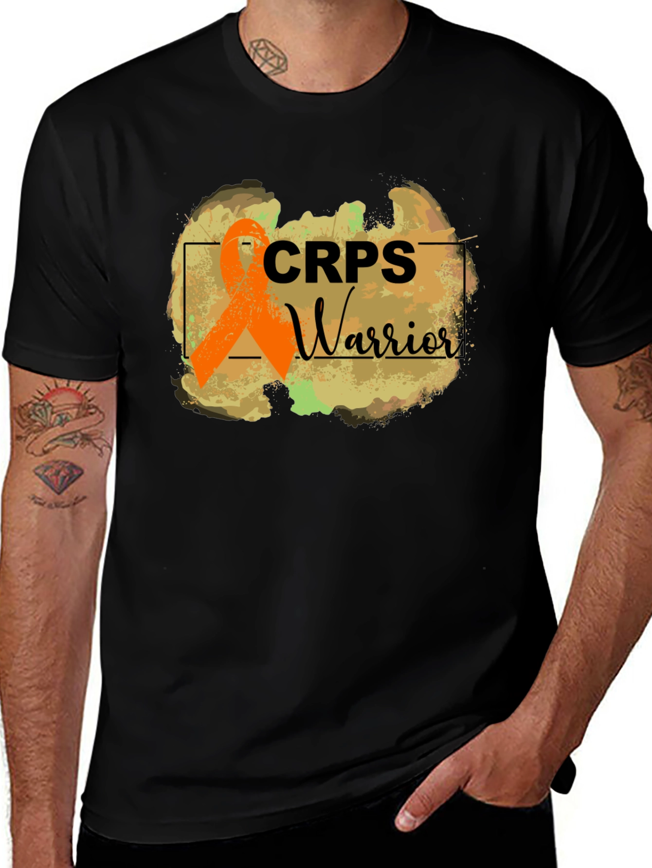 CRPS Warrior Ribbon Graphic Tee - Awareness & Support