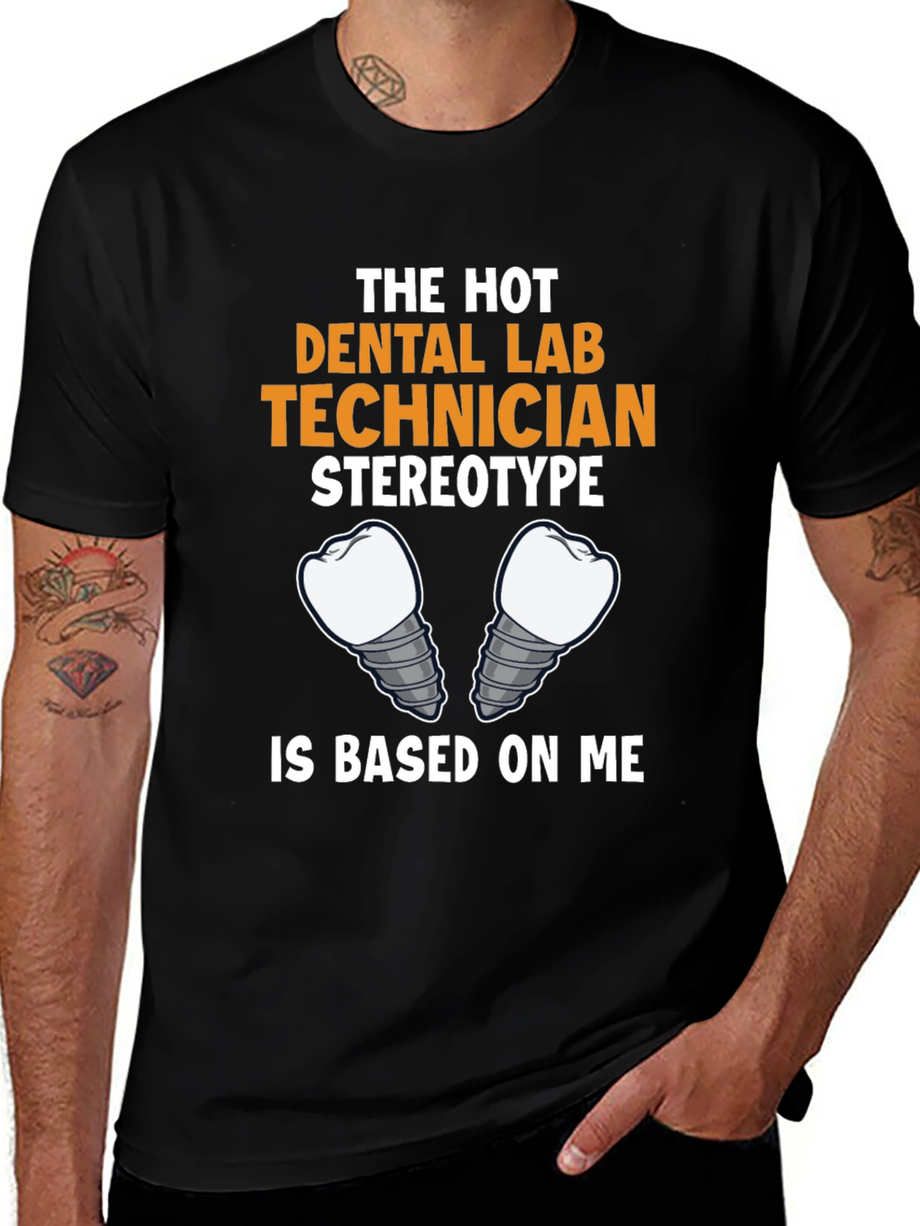Variant 5 of Hot Dental Lab Technician T-Shirt